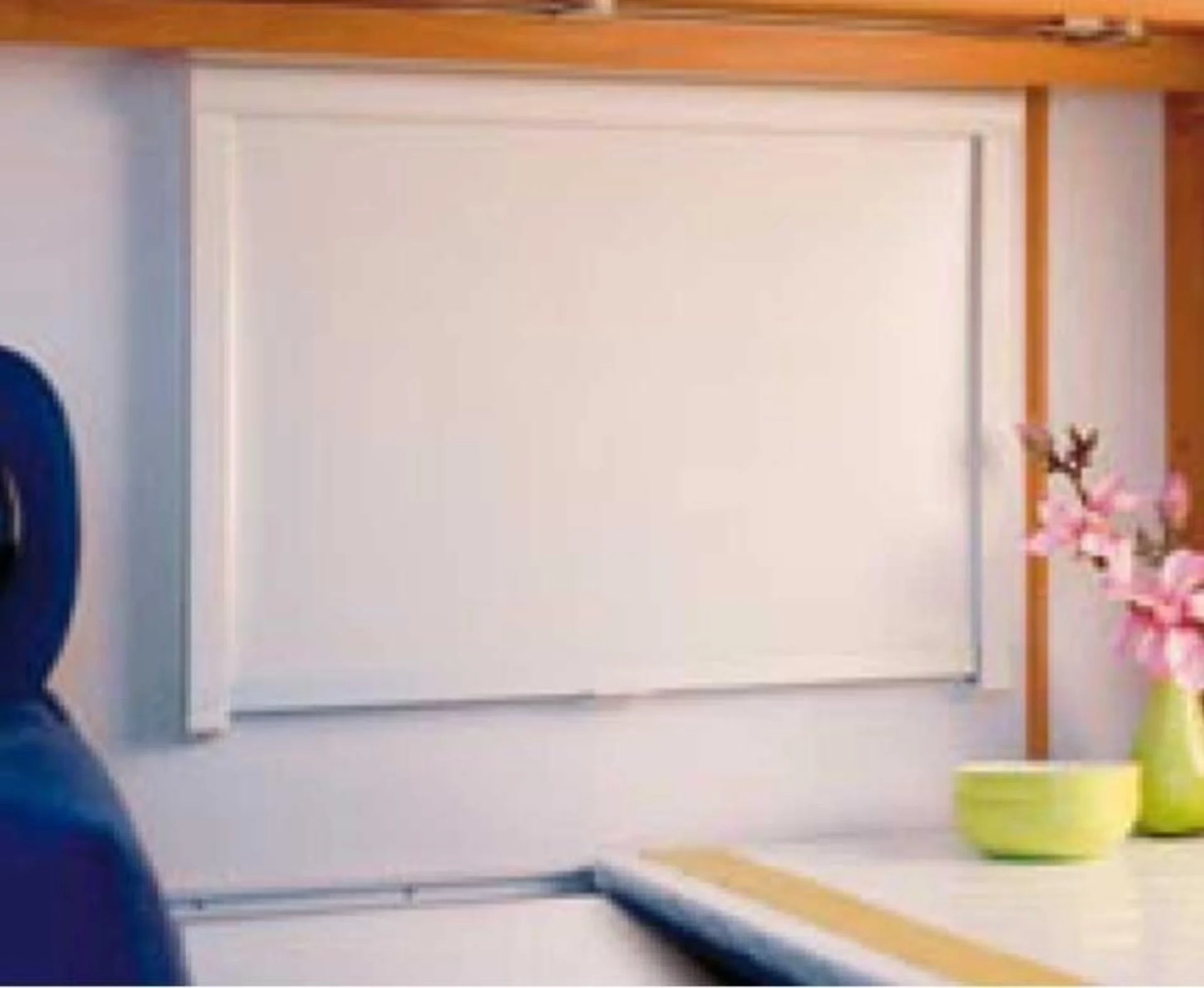 Store double cassette REMIflair I en crème, taille 1100 x 600 mm