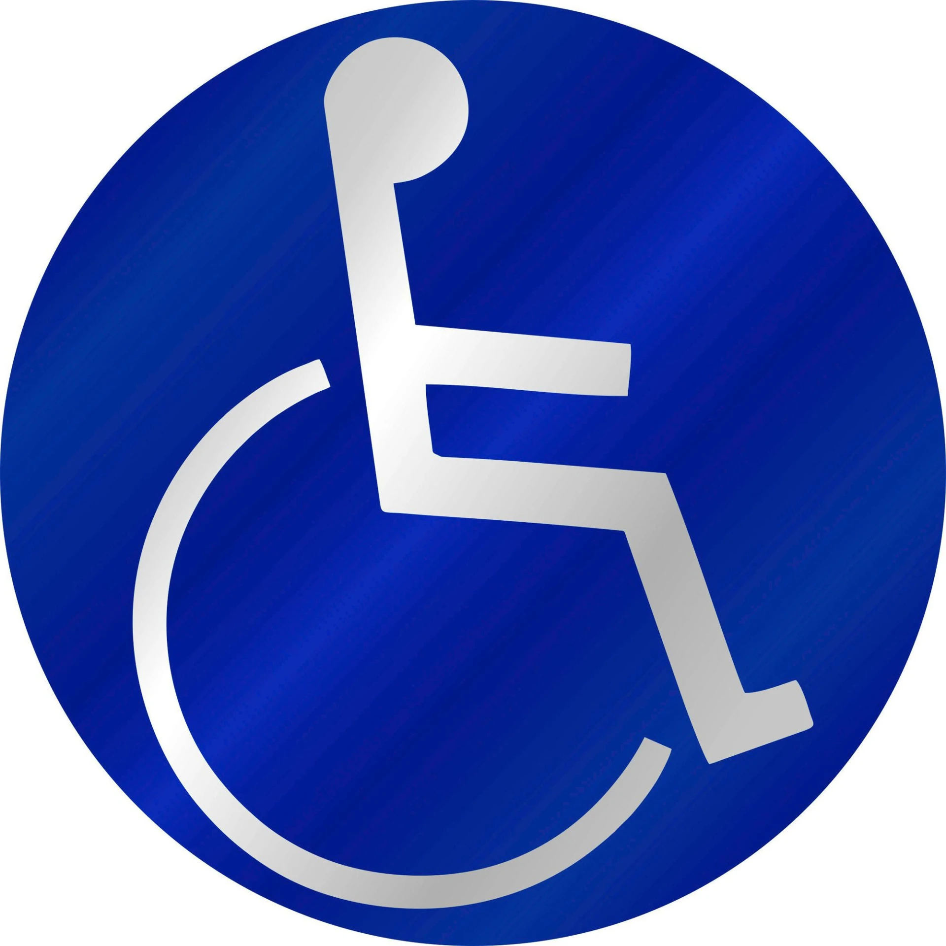 Schütz Autocollant pour véhicules Symbole d'handicapé Veuillez garder une distance de 2 mètres rond 90 x 90 x 0,1 mm