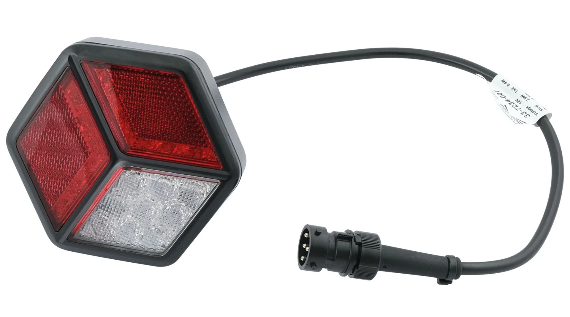Aspöck - LED-Schlussl. MiniLED III 12/24 V L+R 98 x 109 x 42 mm, 5-Pol Bajonett