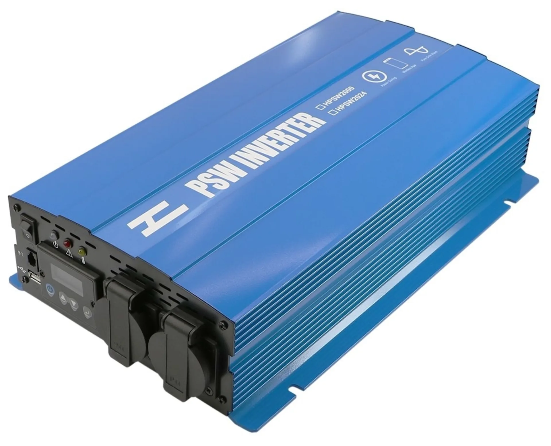 Sinus-Wechselrichter mit LCD Display 12 -> 230 V 2’000 W