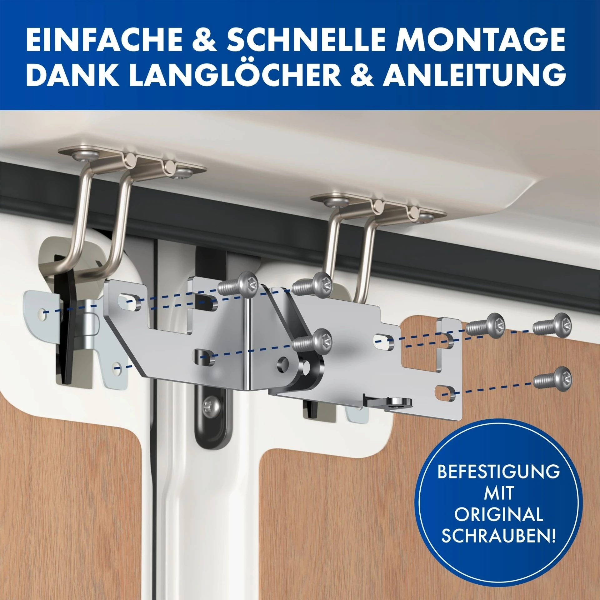 LAINFELD Système de verrouillage de la porte arrière, protection anti-effraction H1/H2, pour le toit, par exemple sur FIAT Ducato, Citroën Jumper LAINFELD Système de verrouillage de la porte arrière, protection anti-effraction H1/H2, pour le toit, par exemple sur FIAT Ducato, Citroën Jumper