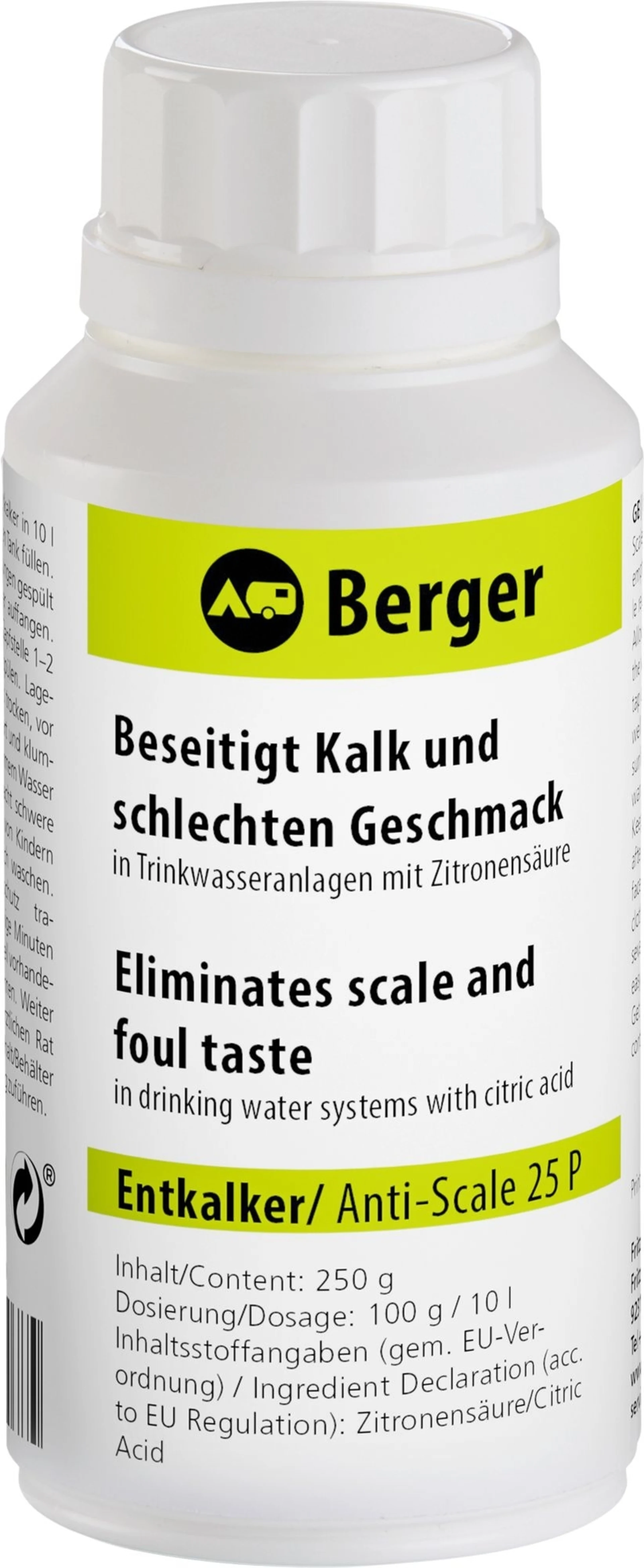 Berger Wassertankerfrischung 250 g