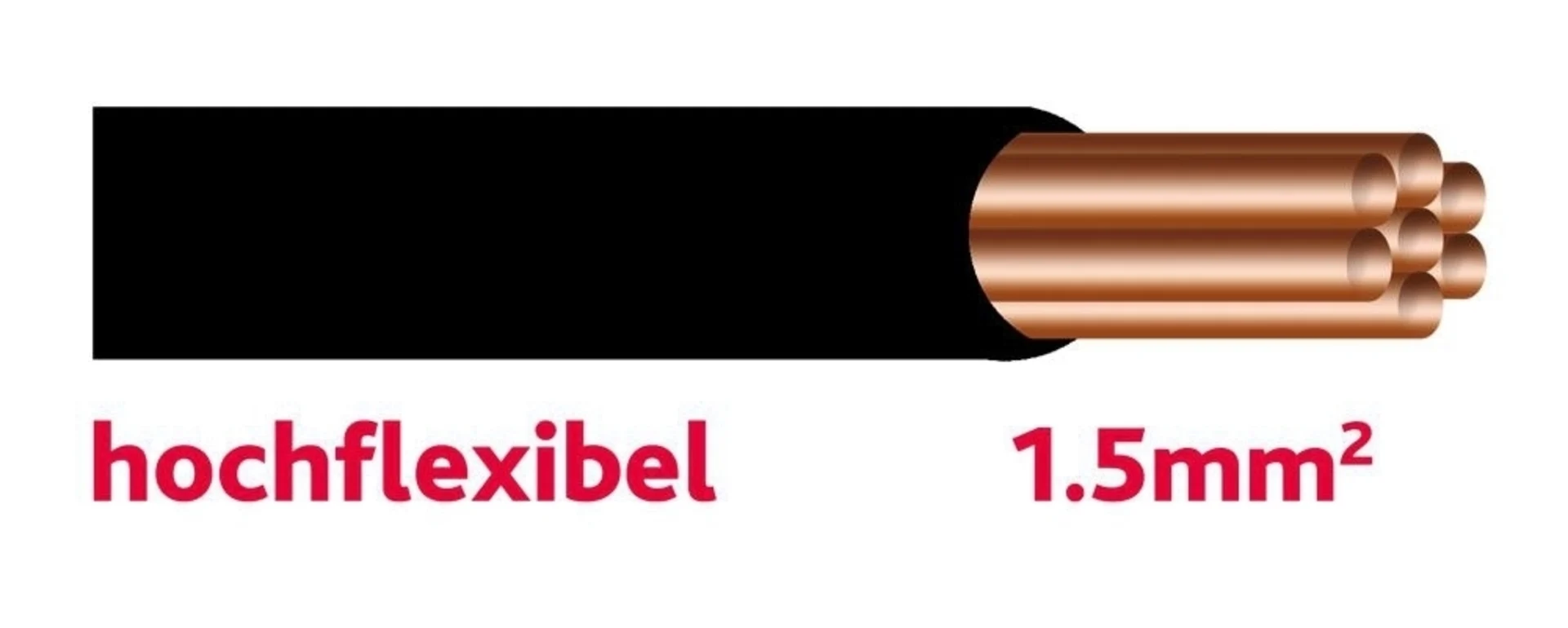 AYL Autol.kabel 1.5mm schwarz hochflex.