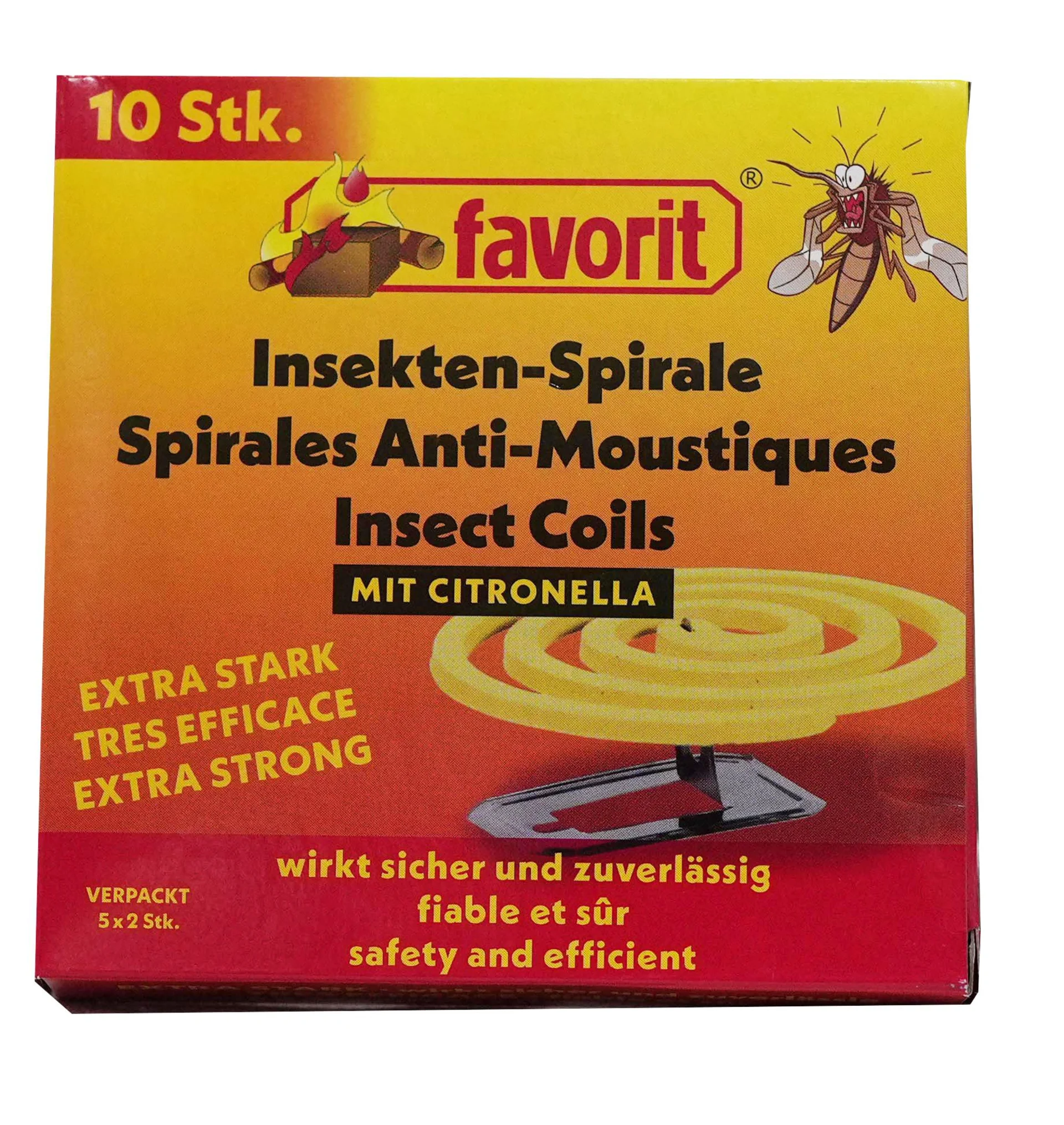 TGO Moskitospirale mit Citronella Extra Stark 10er Set