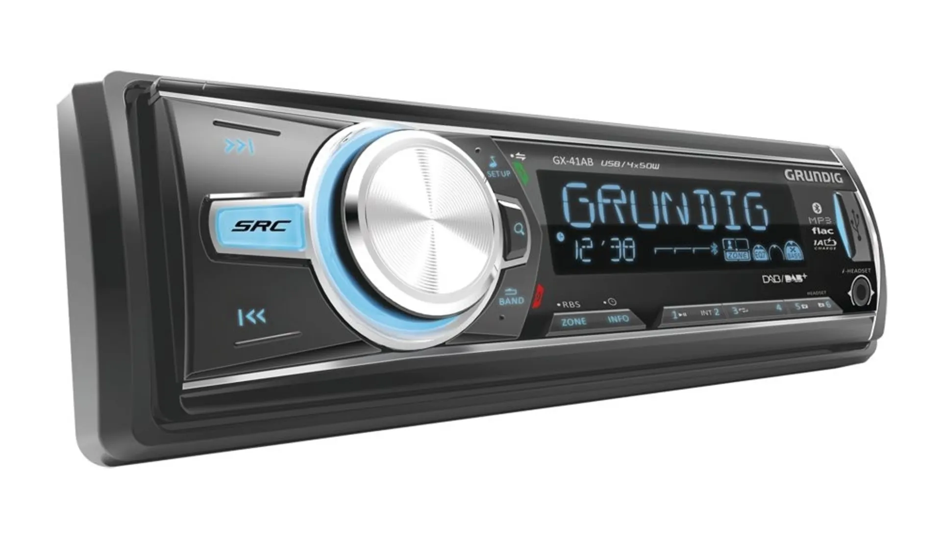 Grundig DAB+ Autoradio inkl. Antenne 12 V 4 × 50 W, mit Service-Following, Freisprecheinrichtung, Bluetooth-Streaming, Aux-in, USB Grundig DAB+ Autoradio inkl. Antenne 12 V 4 × 50 W, mit Service-Following, Freisprecheinrichtung, Bluetooth-Streaming, Aux-in, USB