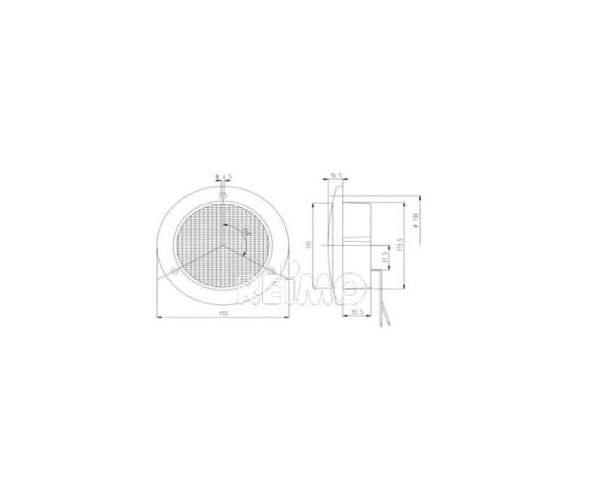 LED-Nebelschlussleuchte mit Rückstrahler, 12V 4W rot IP67 500 mm Kabel