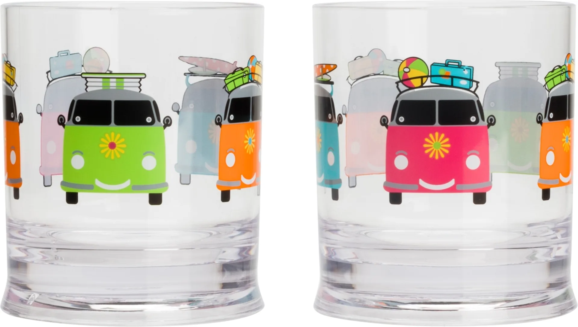 Flamefield Campers Smiles Set de verres 310 ml 2pcs