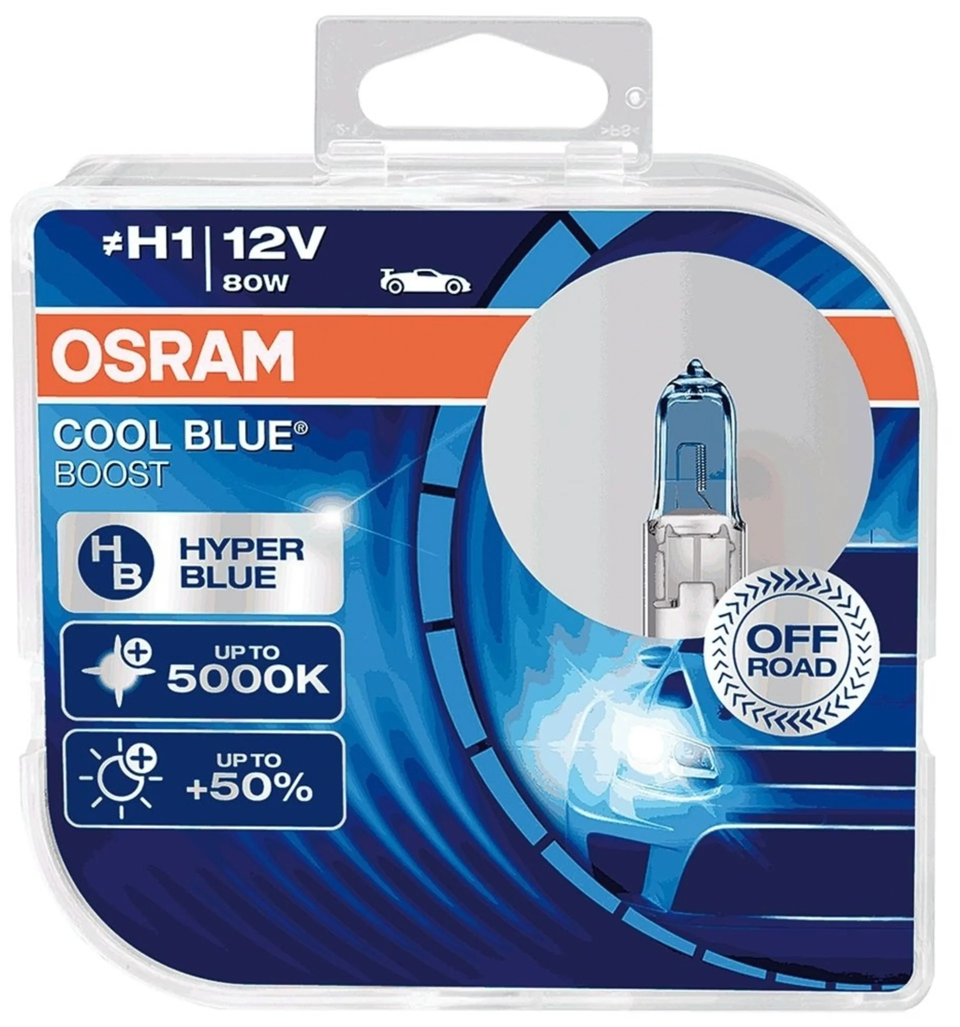 2 x ampoules Osram H1 12V 80W CBB