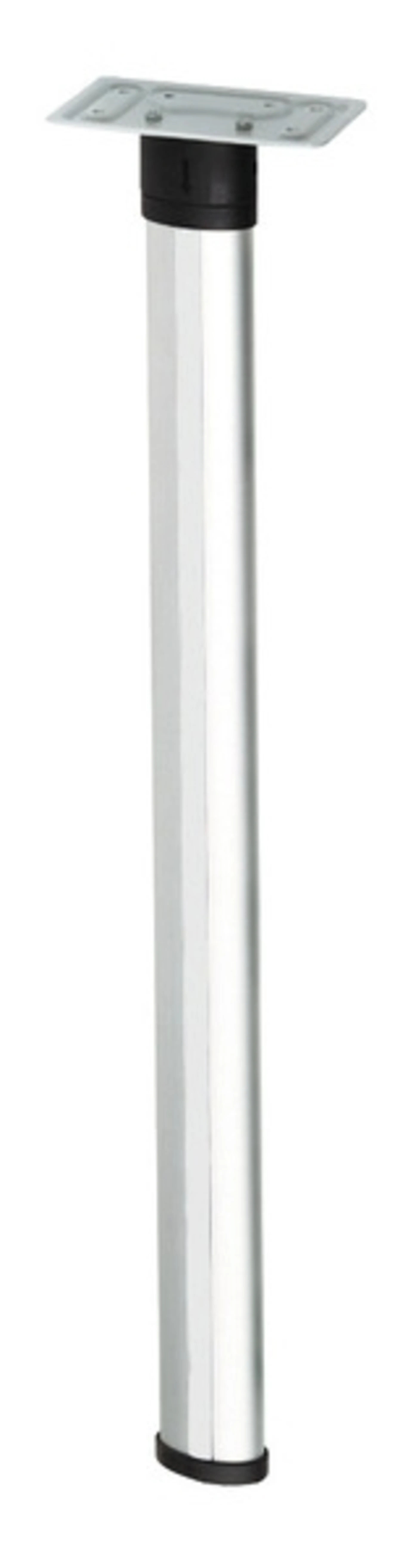 Gelenktischfuß 675 mm - Gelenk oben - Silber