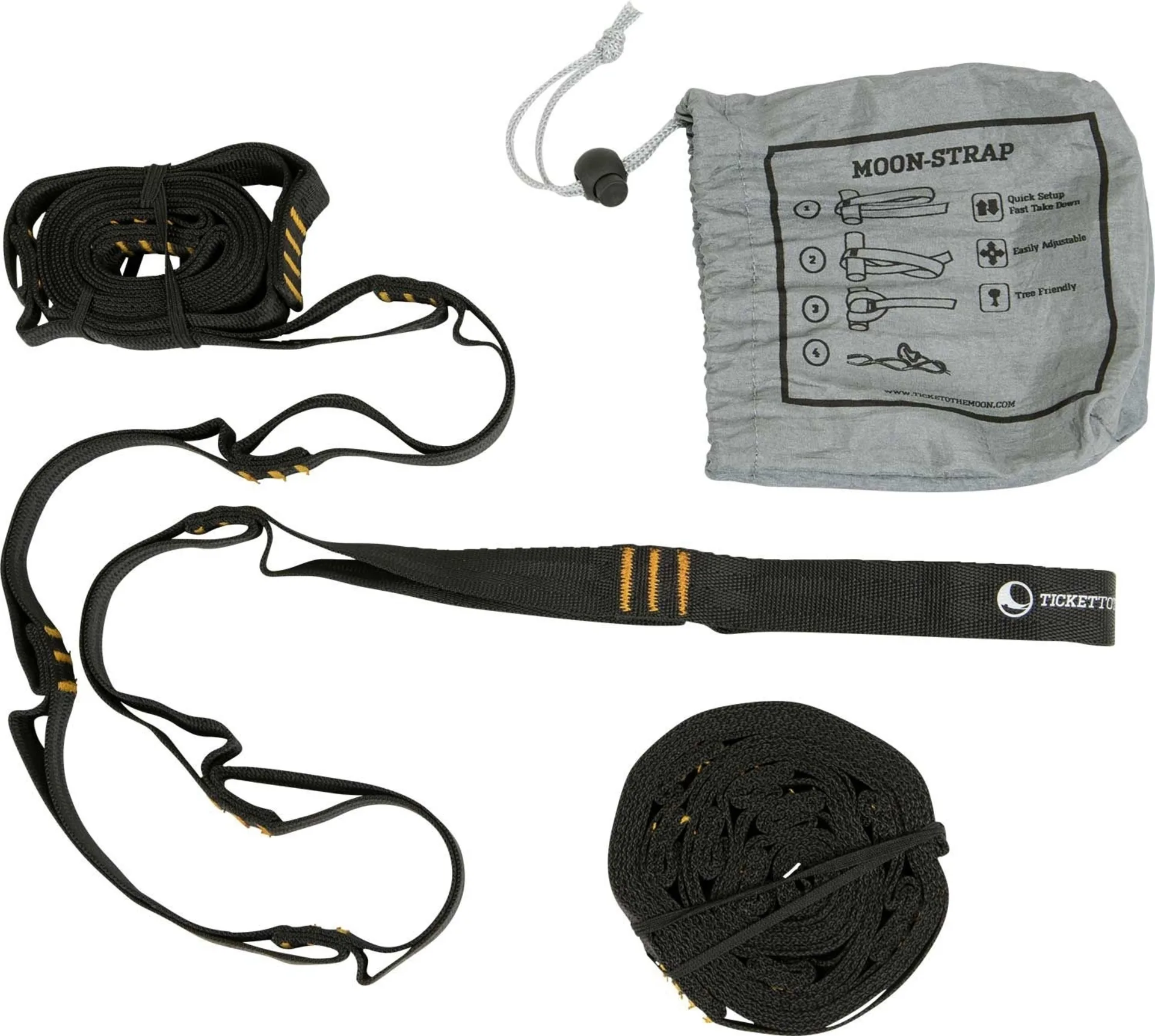 Ticket to the Moon Moonstrap Fixation pour hamac respectueuse de l'arbre