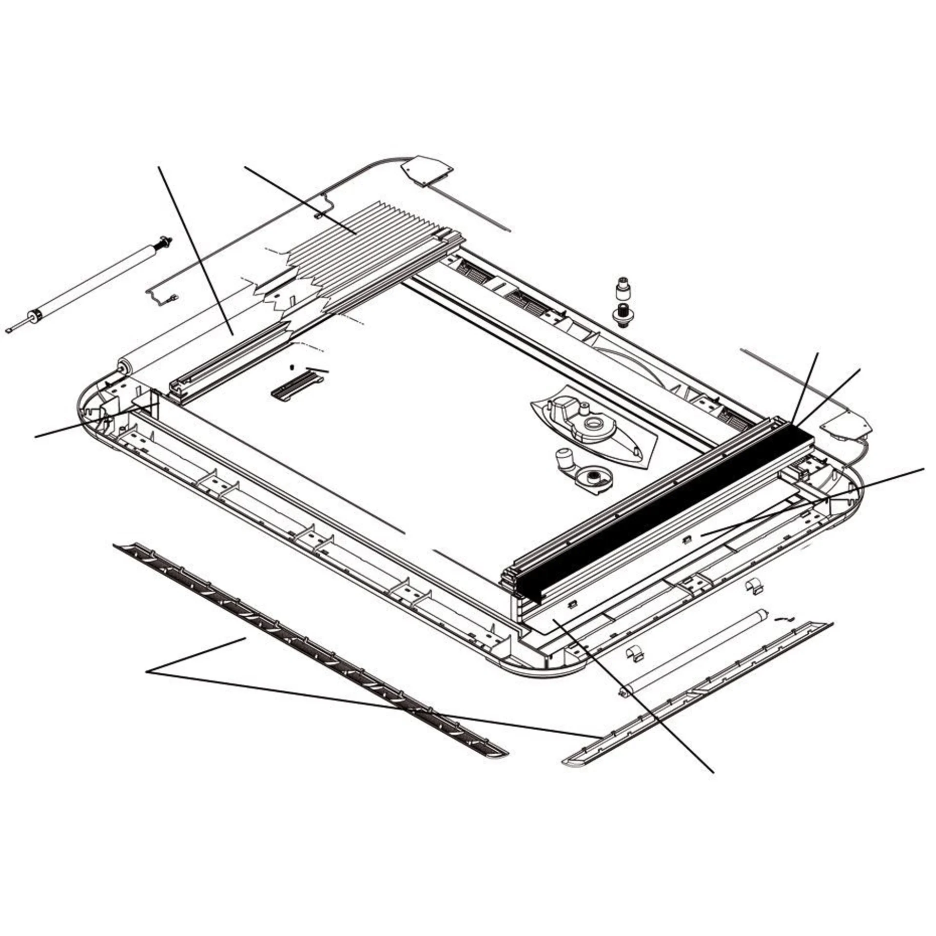 Dometic Heki 3 Plus Dachfenster 96x65,5 ohne Beleuchtung