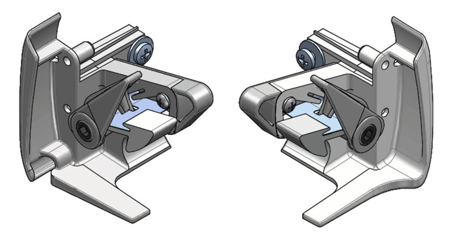 Embout frontal gauche blanc pour store Prost