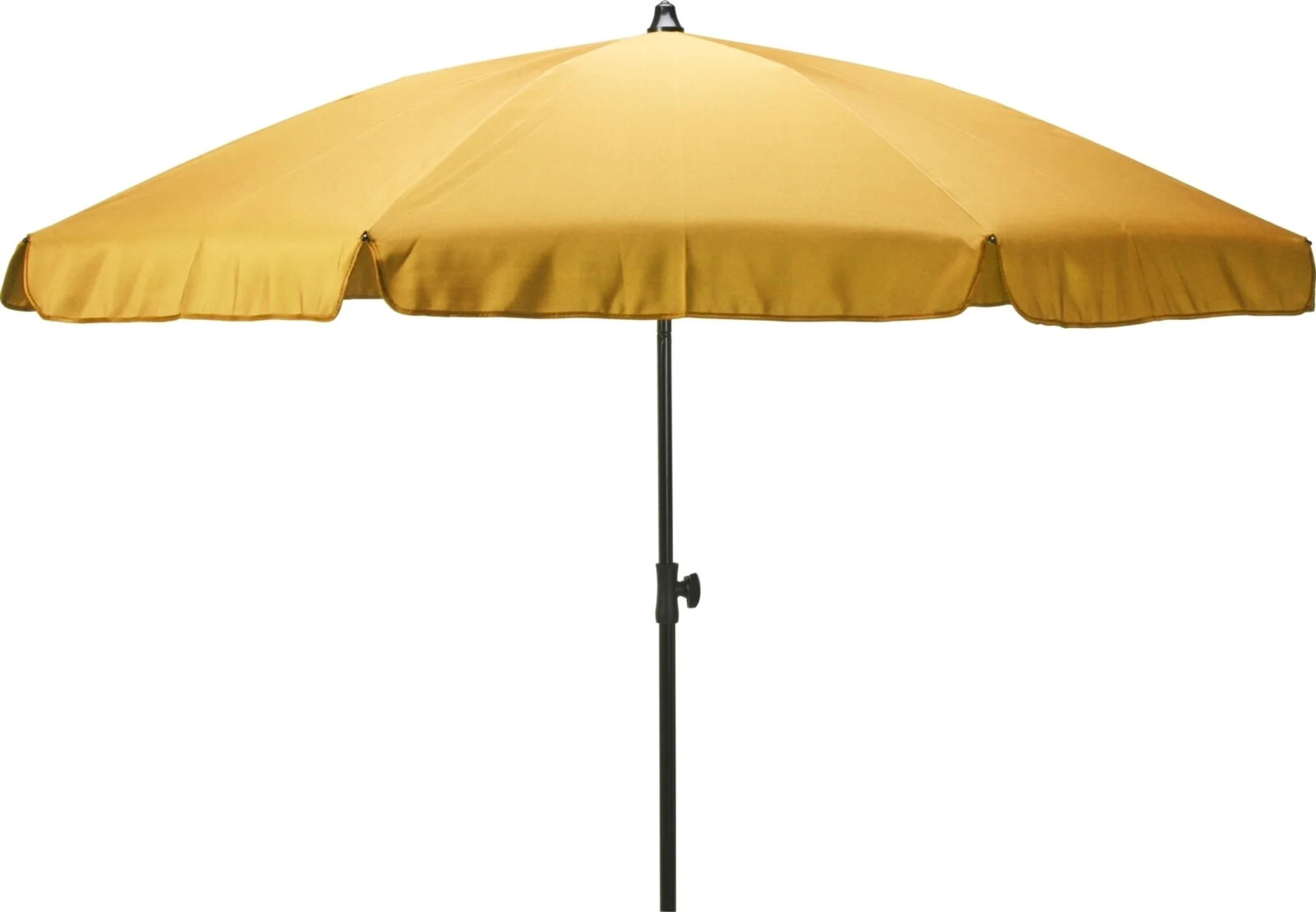 Sonnenschirm 200cm Gelb - mit Stahlneigungspfosten