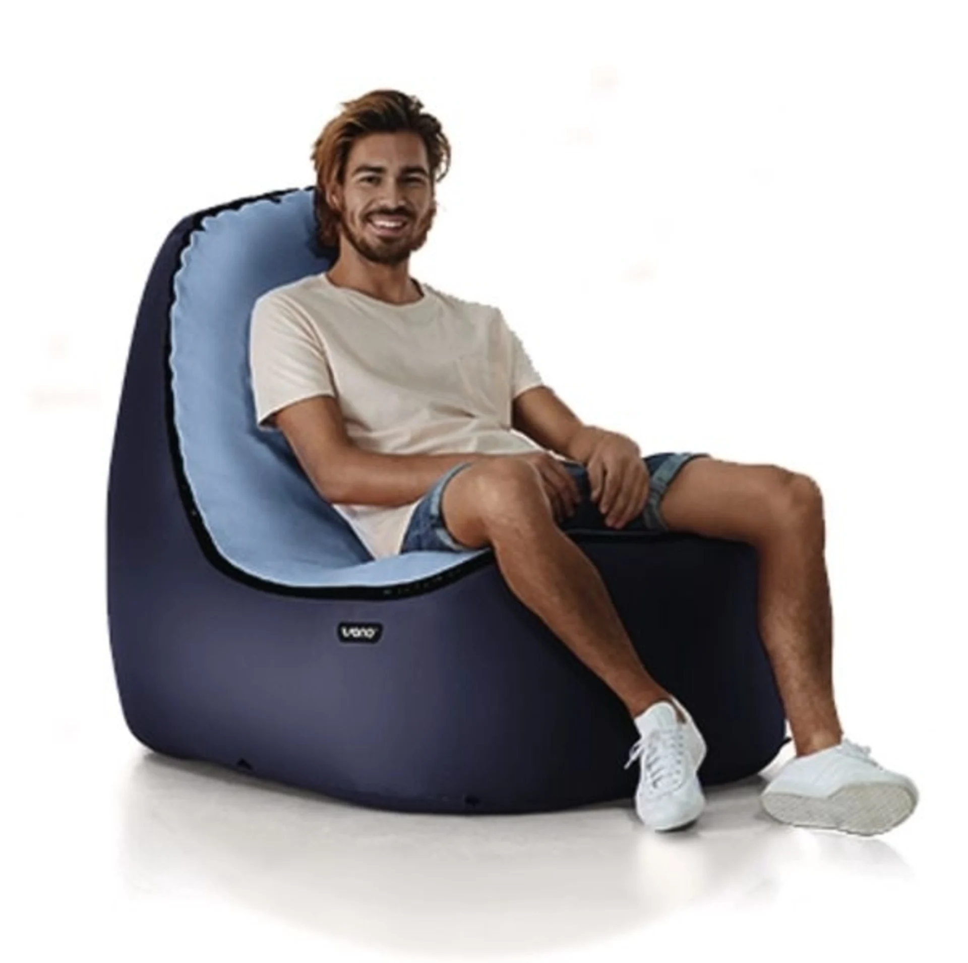 Luftsessel für den Outdoor-Bereich in Blau