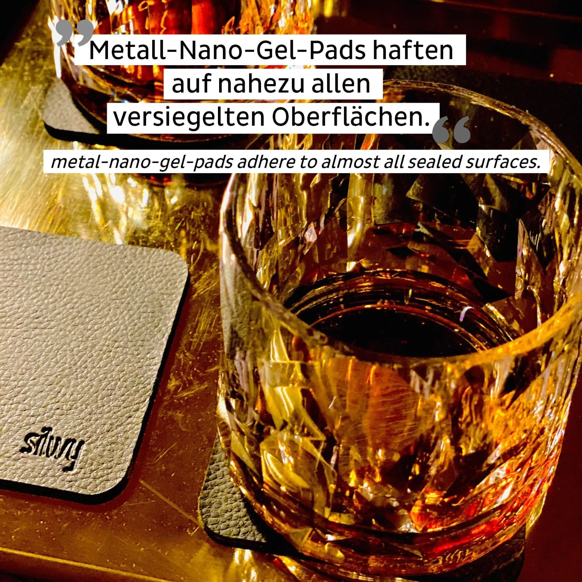 silwy® Verres en plastique magnétiques TUMBLER (set de 2) Hightech