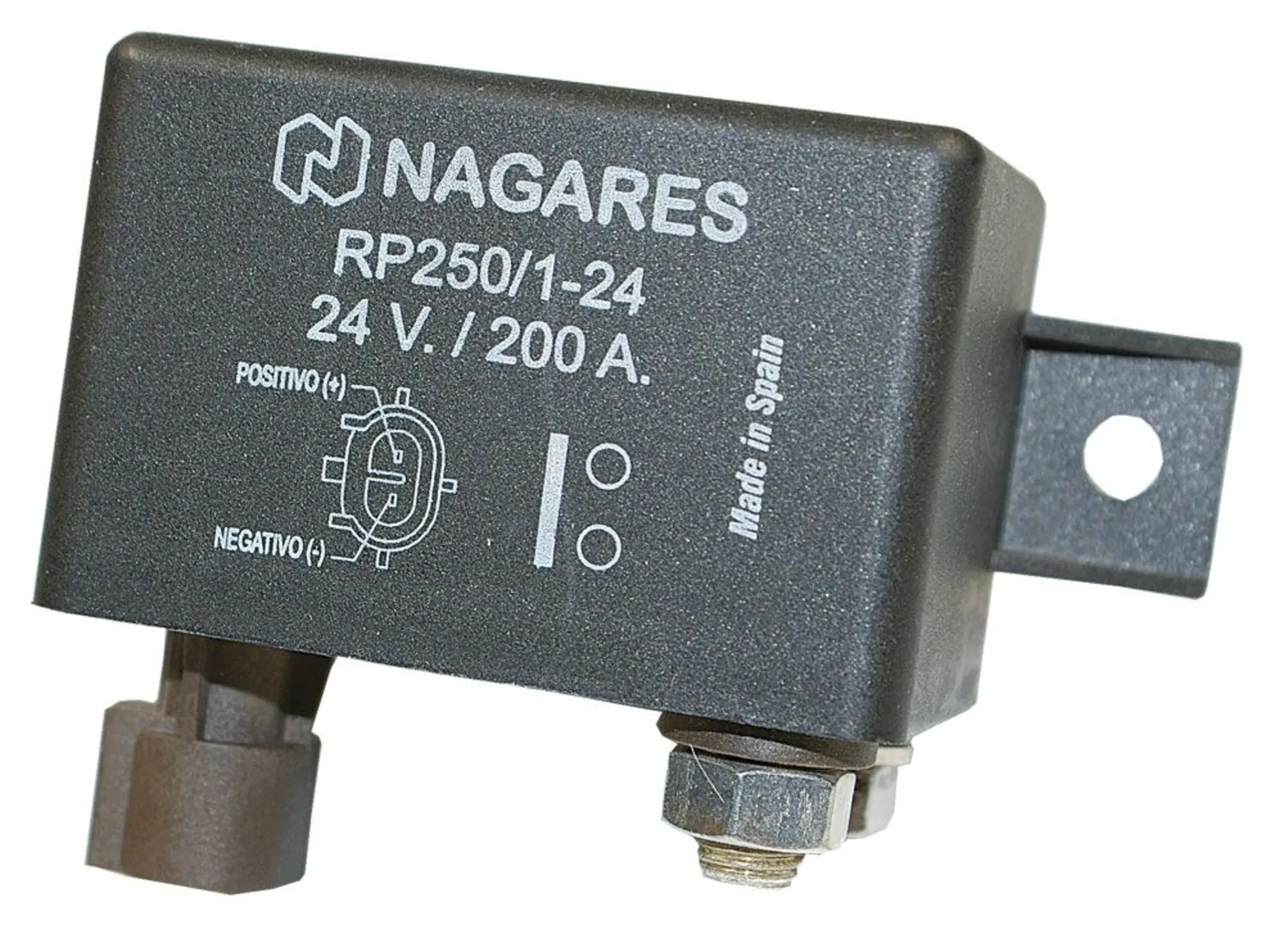 Hochleistungsrelais 24 V 150 / 200 A mit Diode 0 - 1, ADR/GGVS-tauglich