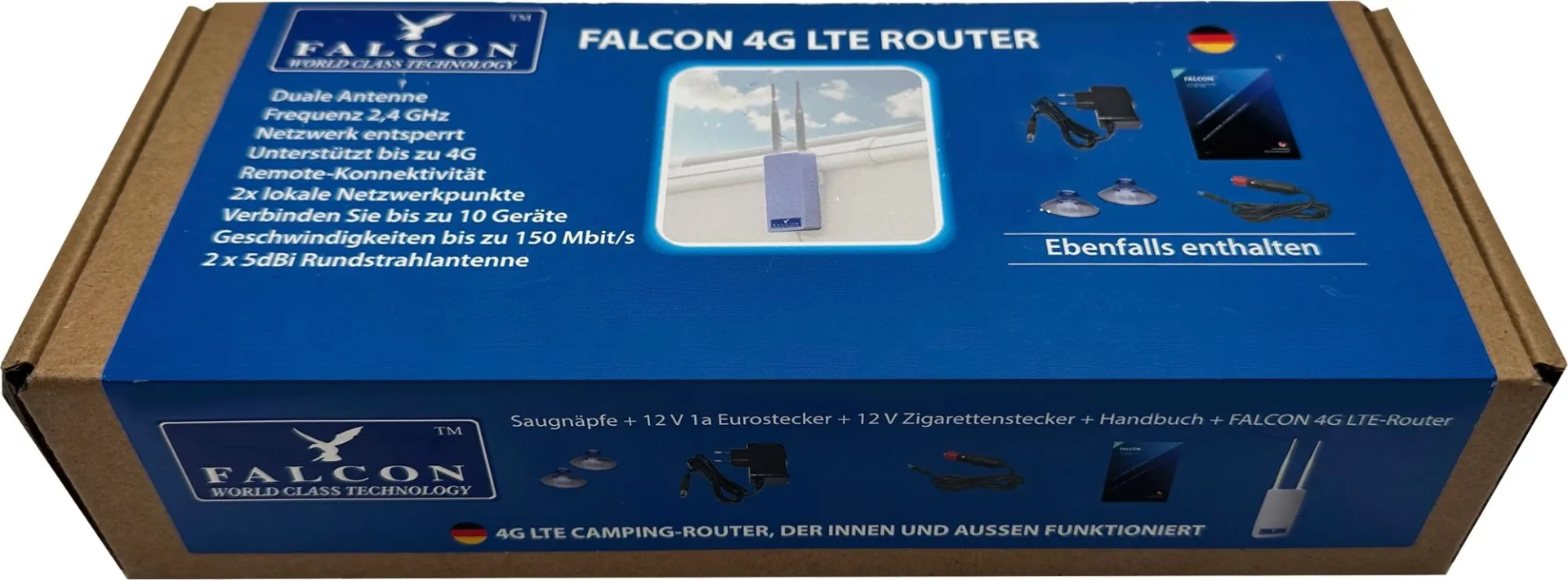 Antenne extérieure Falcon 4G IP65 150 Mbit/s avec routeur intégré