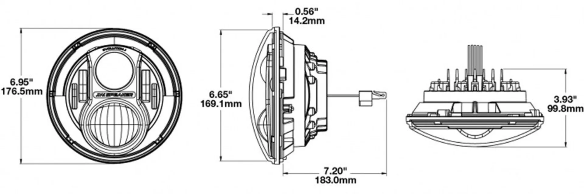 JW Speaker 8700 Evolution J2 für JEEP Schwarz