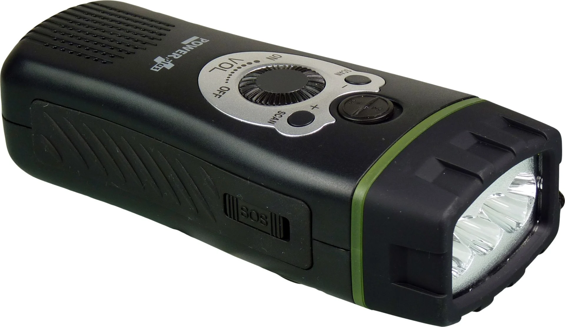 PowerPlus Wolf Dynamo USB LED Taschenlampe und Radio 3,6 V 80 mAh