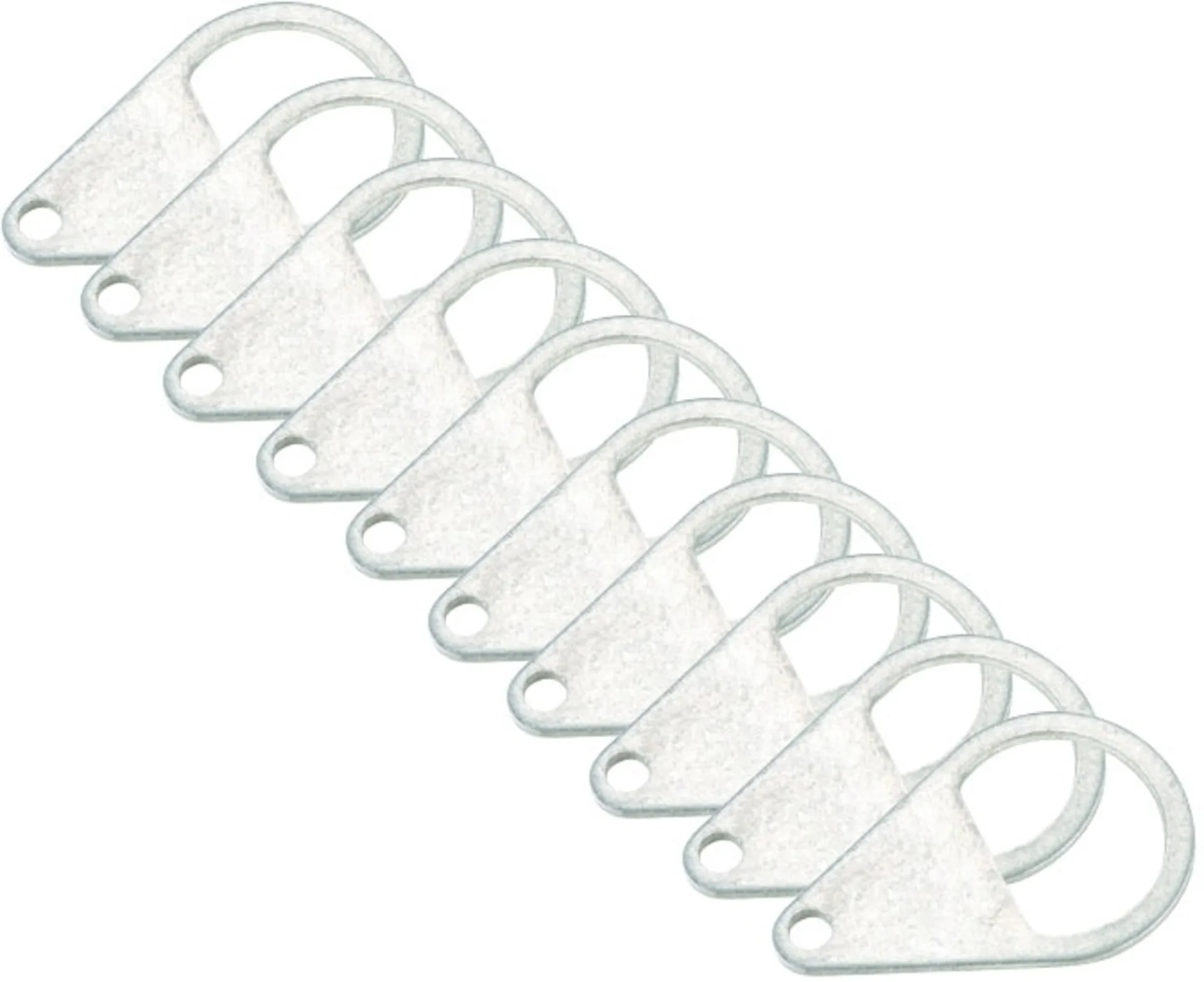 Berger Heringslasche Aluminium 10er Pack
