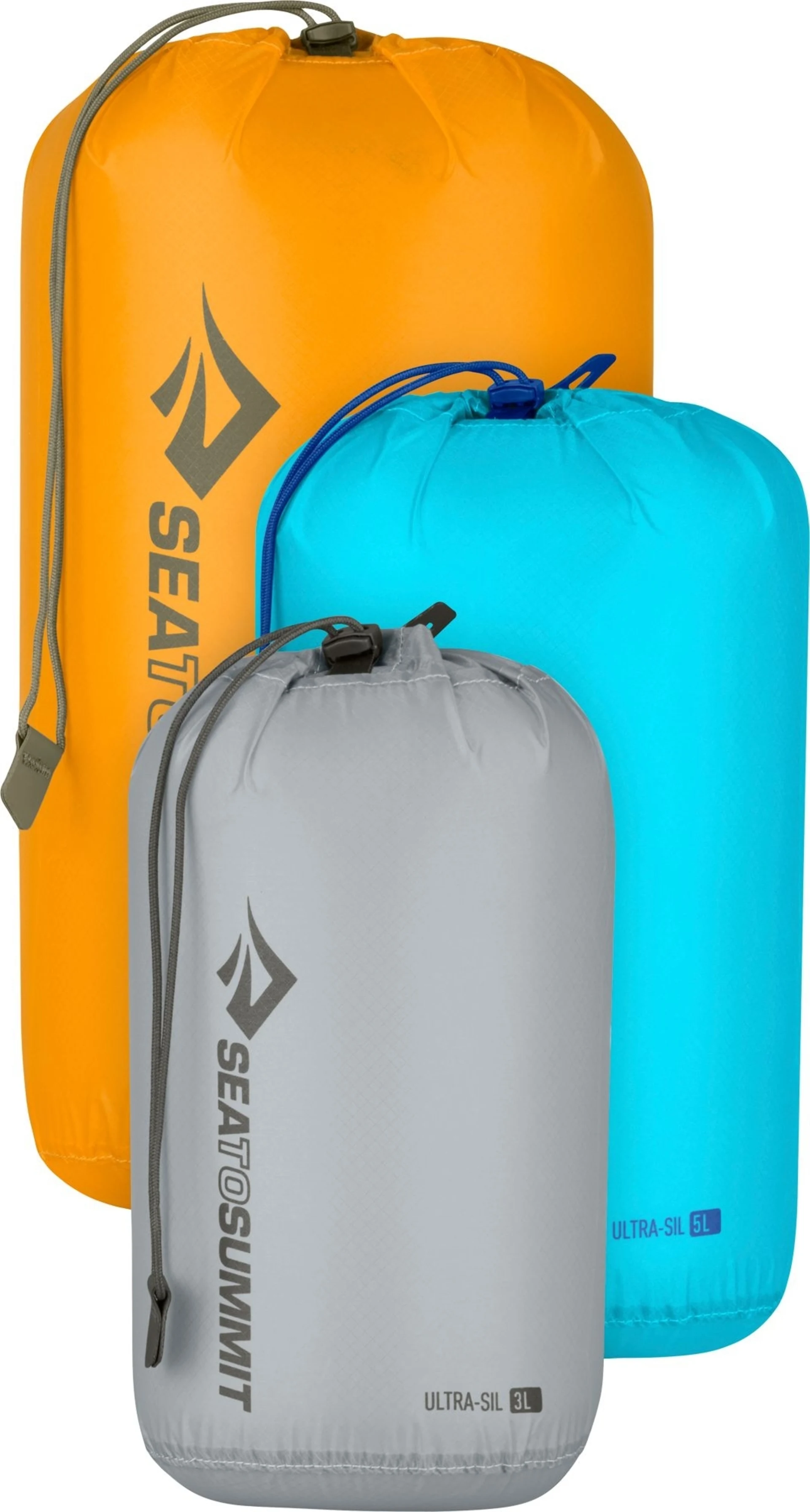 Sea to Summit Lightweight Dry Bag Packtaschenset 3 teilig 3 / 5 / 8 Liter High Rise / Blue Atoll / Zinnia Sea to Summit Lightweight Dry Bag Packtaschenset 3 teilig 3 / 5 / 8 Liter High Rise / Blue Atoll / Zinnia