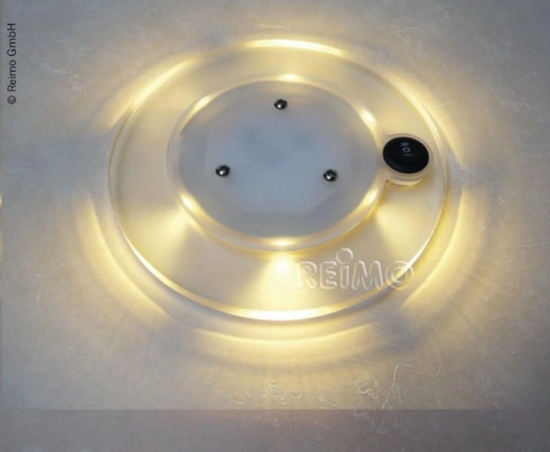 12V LED Wand-Deckenleuchte mit 3-Stufen-Schalter