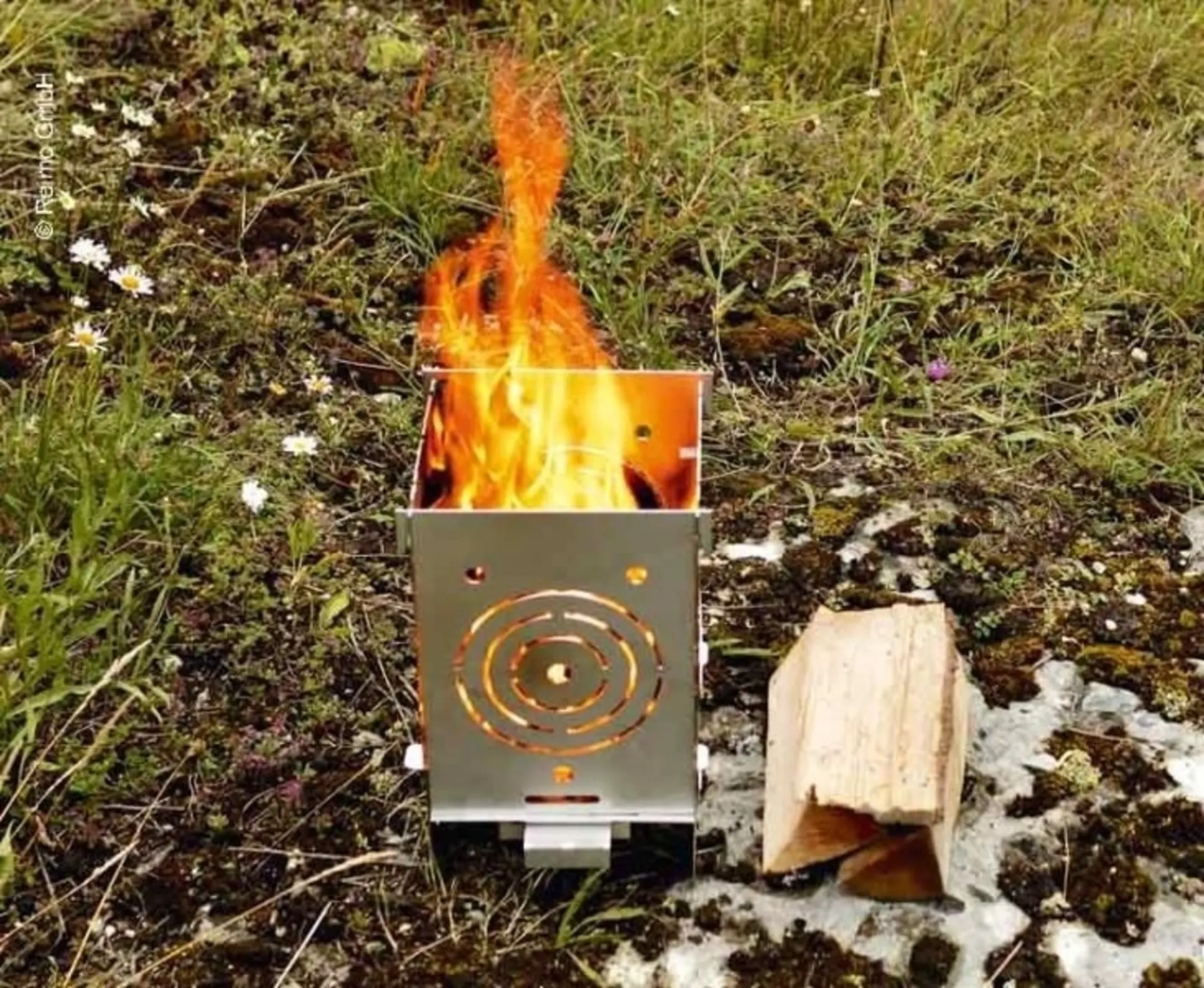 Feuerstelle aus VA-Edelstahl - 250 x 200 x 360 mm