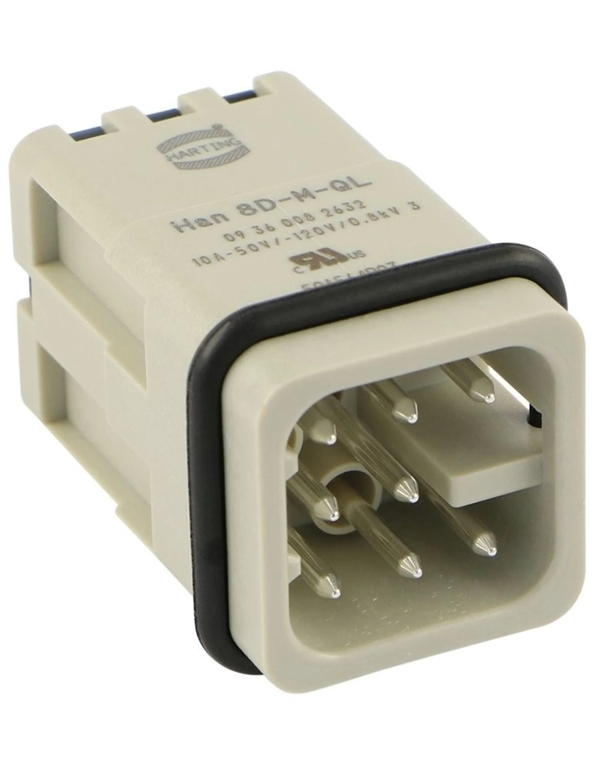 Harting - Han 8D Stiftkontakte 8-pol. Quick-lock Anschlüsse