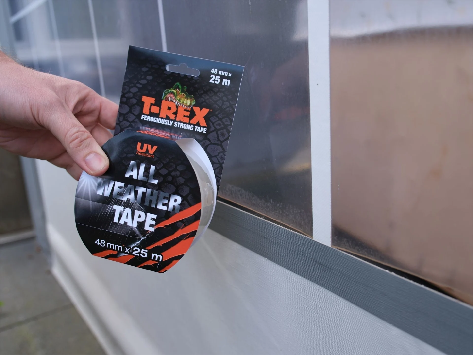 T-Rex All Weather Tape für zuverlässige Reparaturen 25 Meter transparent T-Rex All Weather Tape für zuverlässige Reparaturen 25 Meter transparent