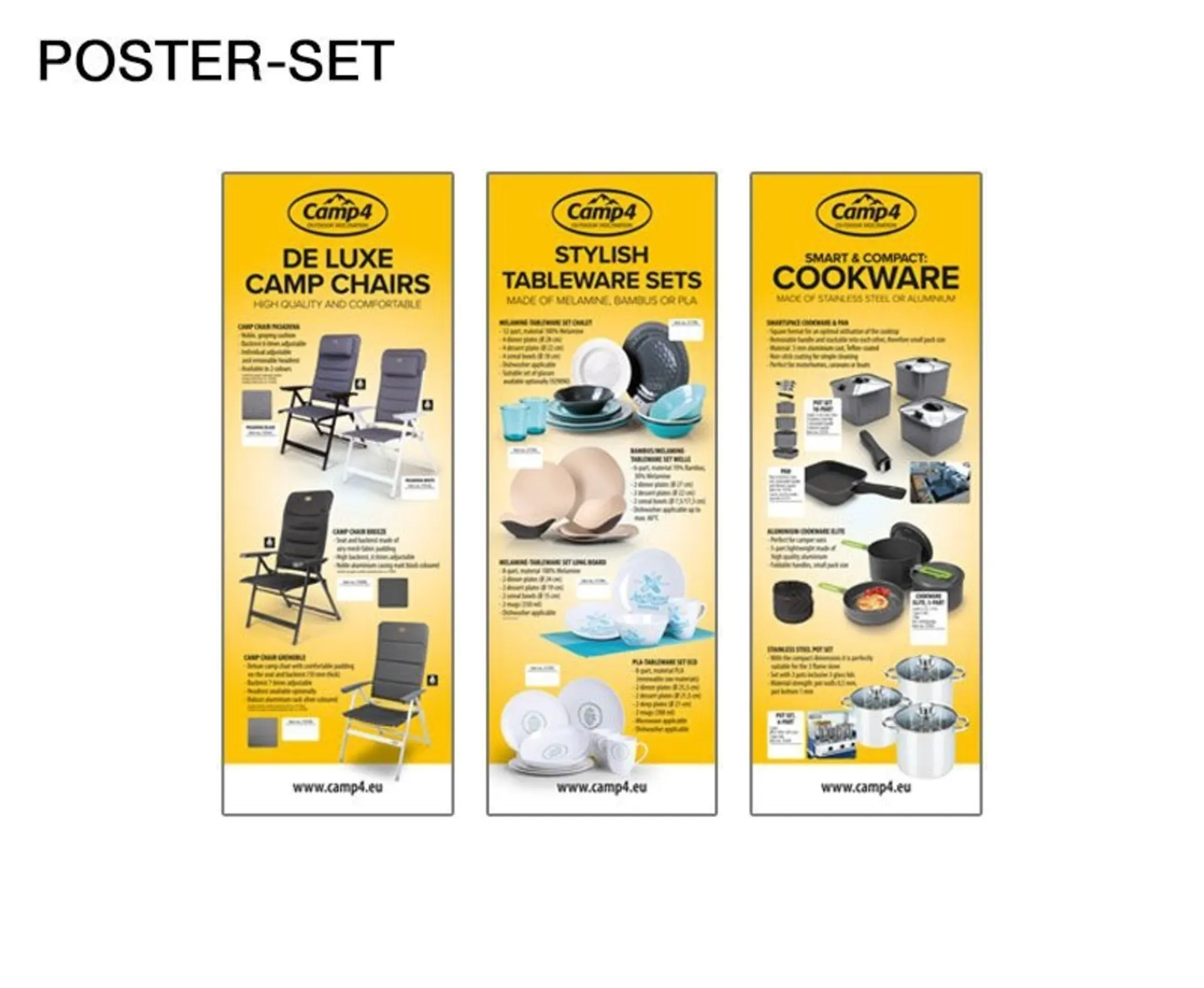 Englisch Poster Set mit 13 Postern (Masse 420x1189mm)