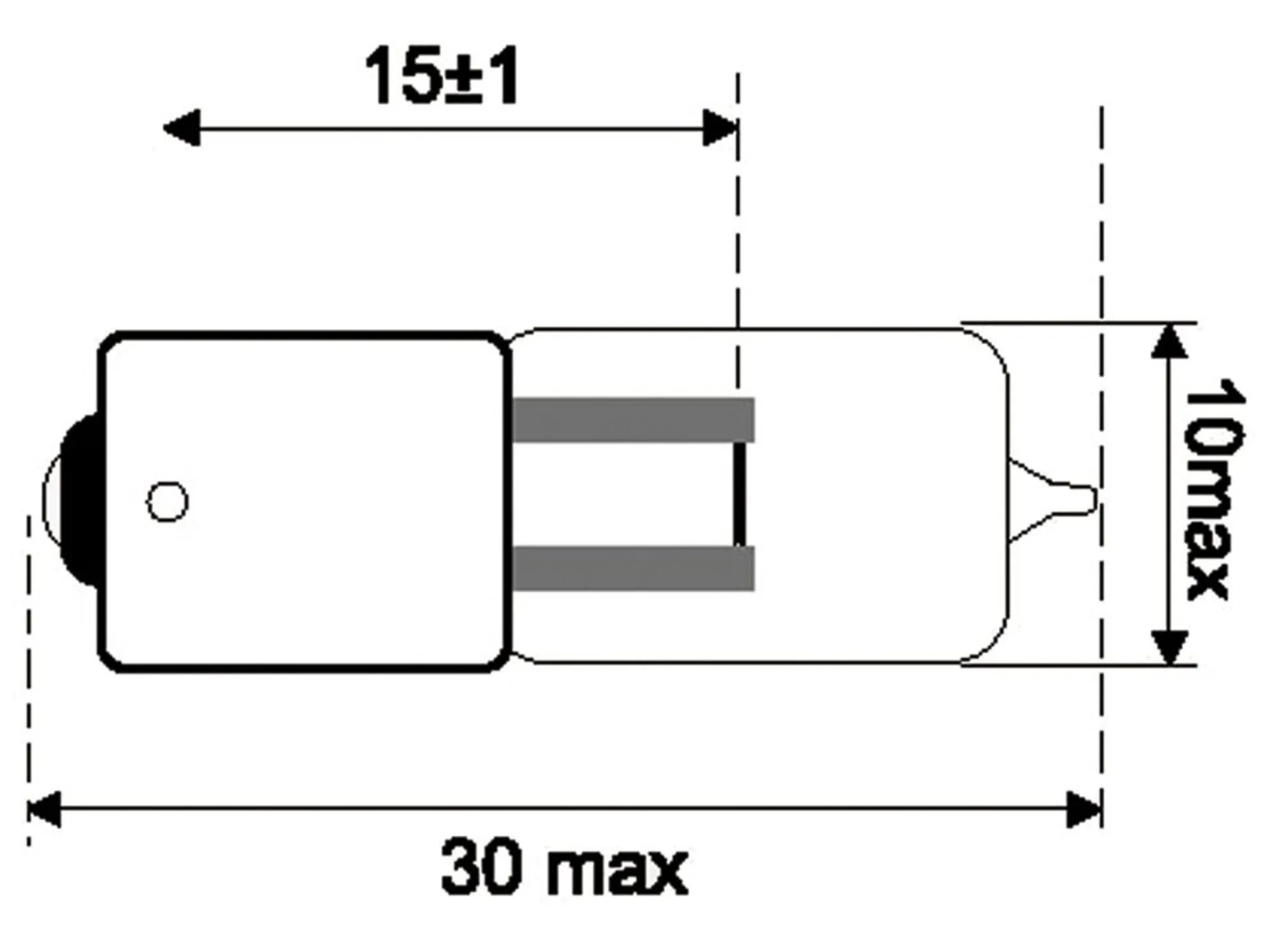 Osram ampoule halogène BA9s 12V 5W