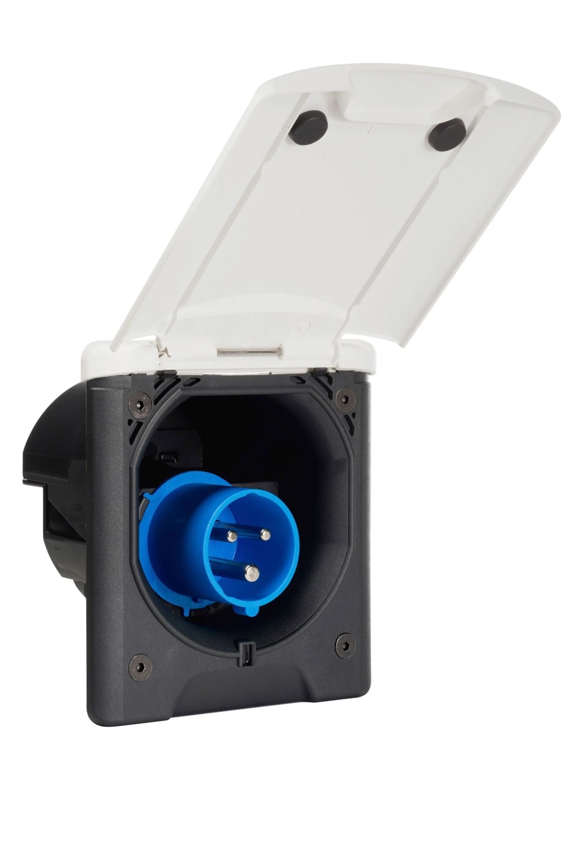 FAWO CEE 17 Prise d'alimentation Prise d'alimentation avec fermeture magnétique 120 x 140 mm noir