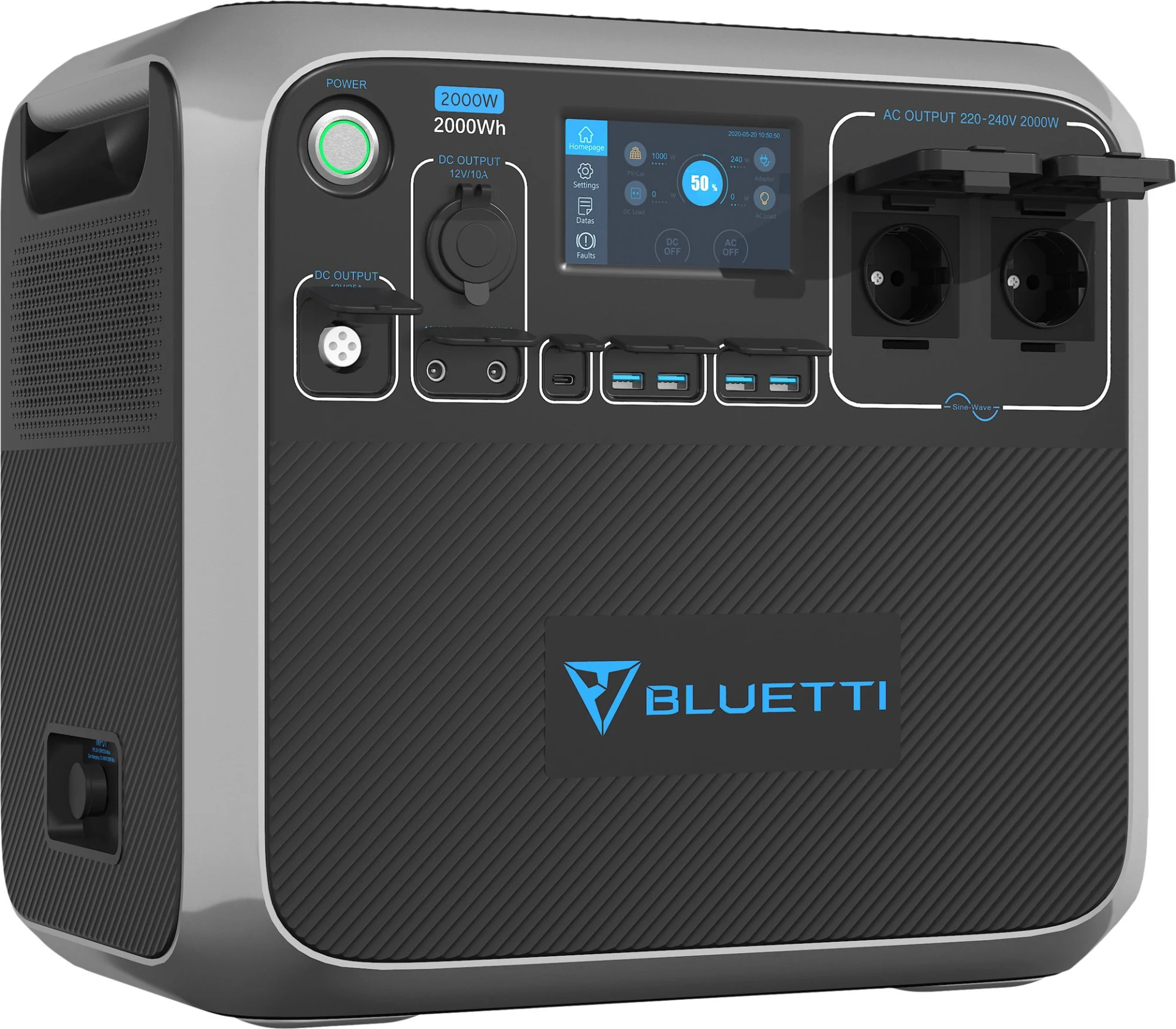 BLUETTI Portable Power Station AC200P-Gray-EU