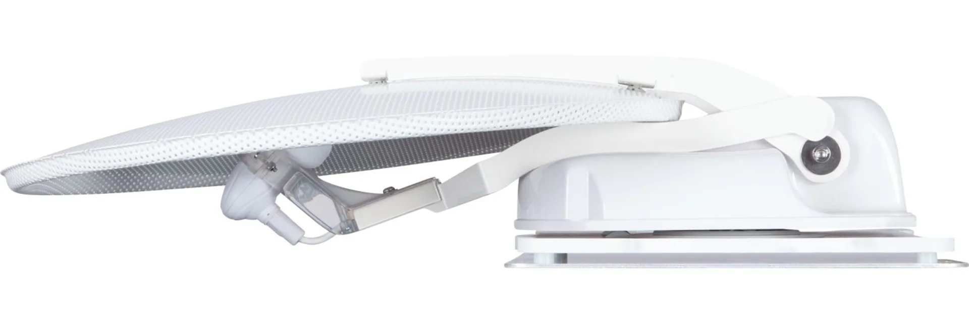 Alden Onelight 60 HD EVO vollautomatische Sat-Anlage mit Ultrawide LED Fernseher 24 Zoll Ultrawhite