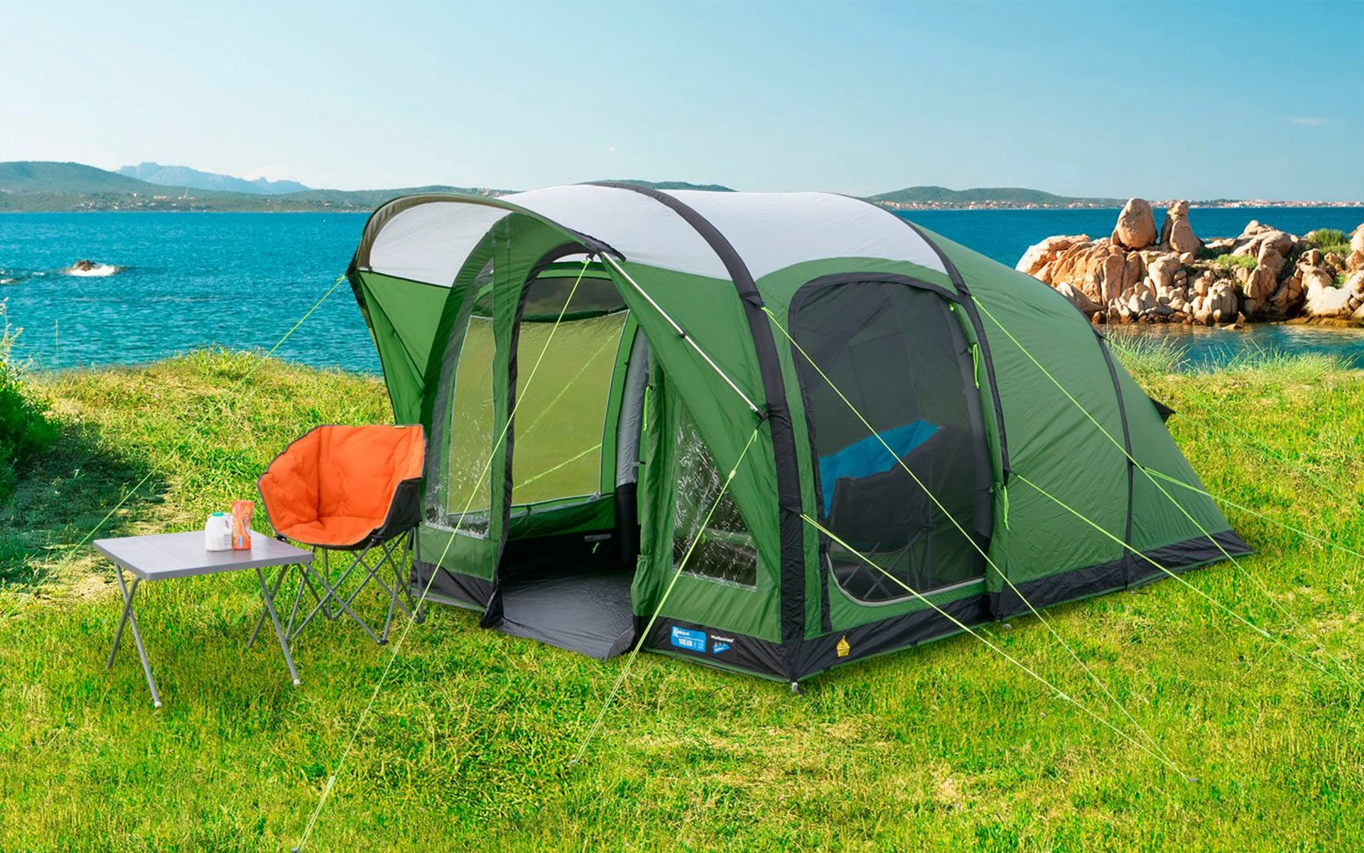Kampa Brean 3 Tunnelzelt für 3 Personen