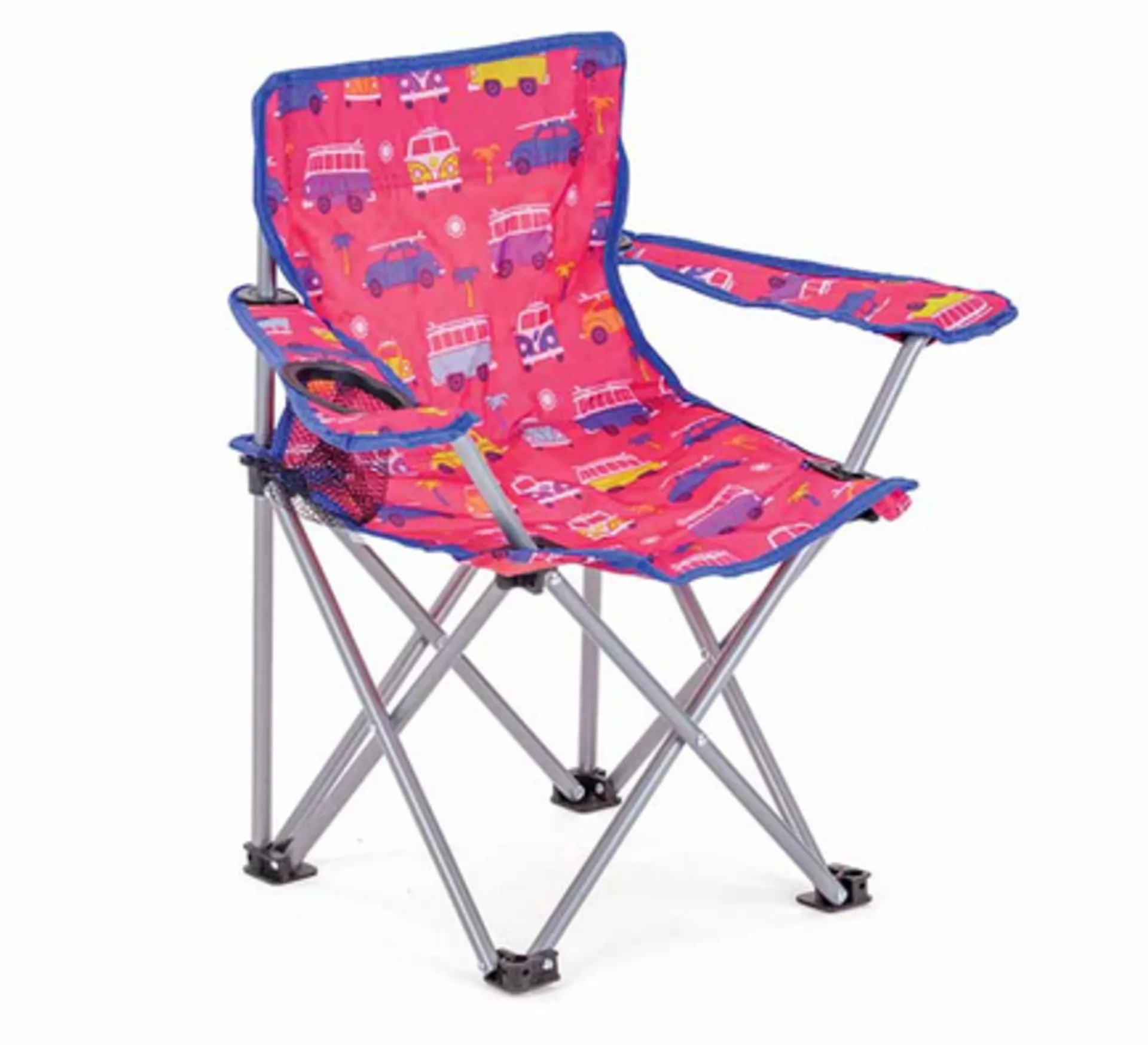 VW Collection T1 Bulli Campingstuhl für Kinder Pink