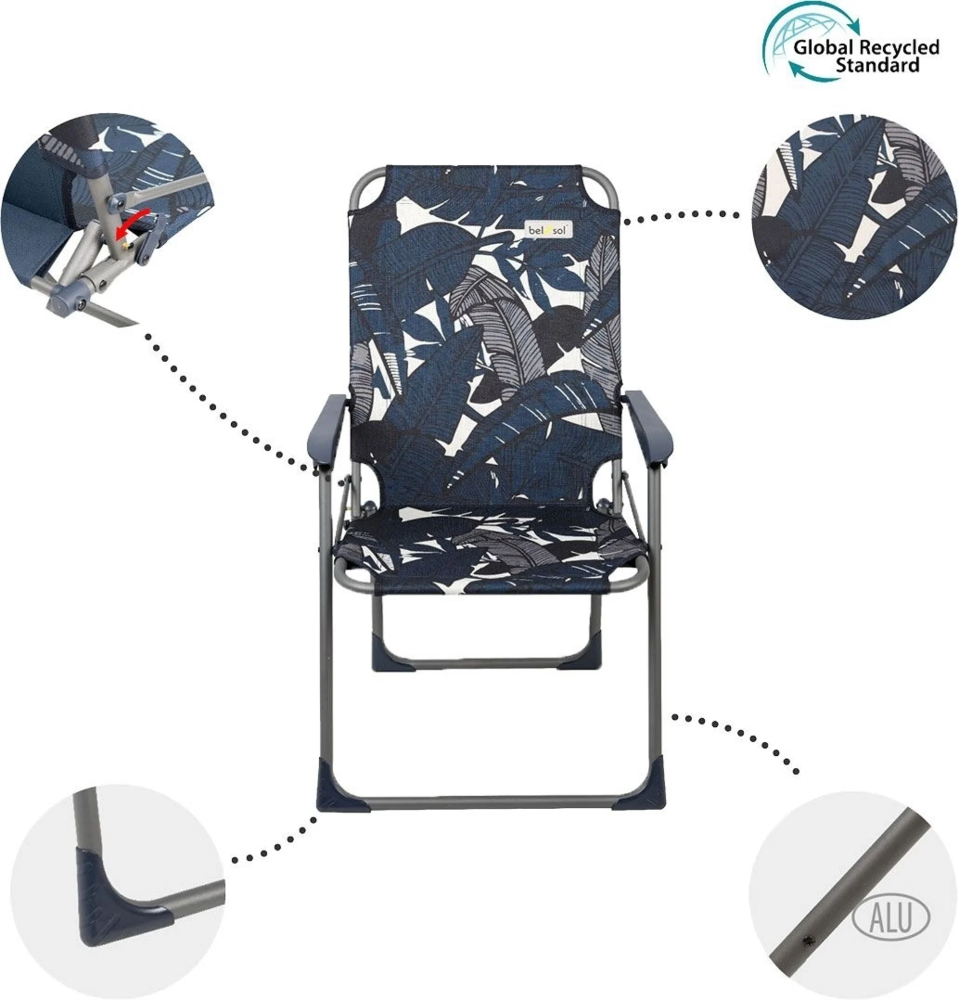 Bel Sol Caro chaise pliante