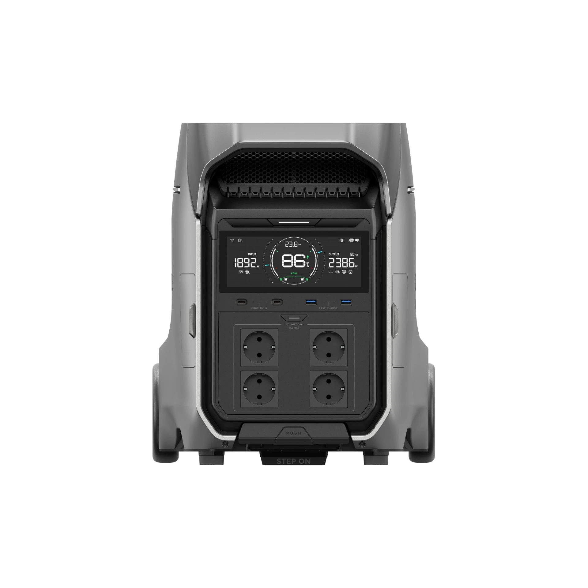 EcoFlow Power Station Delta Pro 3 : batterie externe de 4 096 Wh avec onduleur sinusoïdal intégré de 4 000 W et onduleur de secours (UPS) de 10 ms EcoFlow Power Station Delta Pro 3 : batterie externe de 4 096 Wh avec onduleur sinusoïdal intégré de 4 000 W et onduleur de secours (UPS) de 10 ms