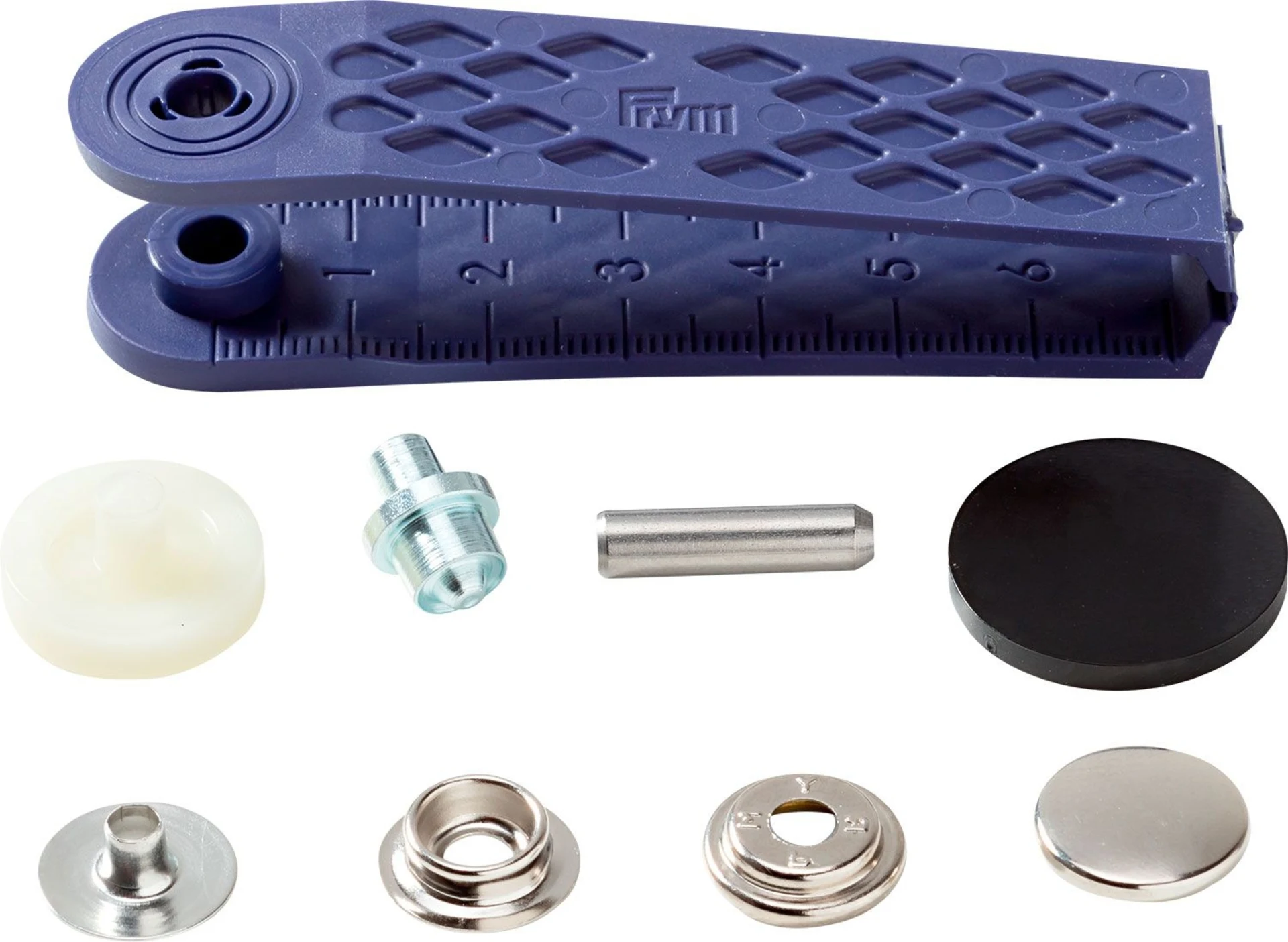 PRYM Druckknöpfe silber 10 Stück Ø 15 mm