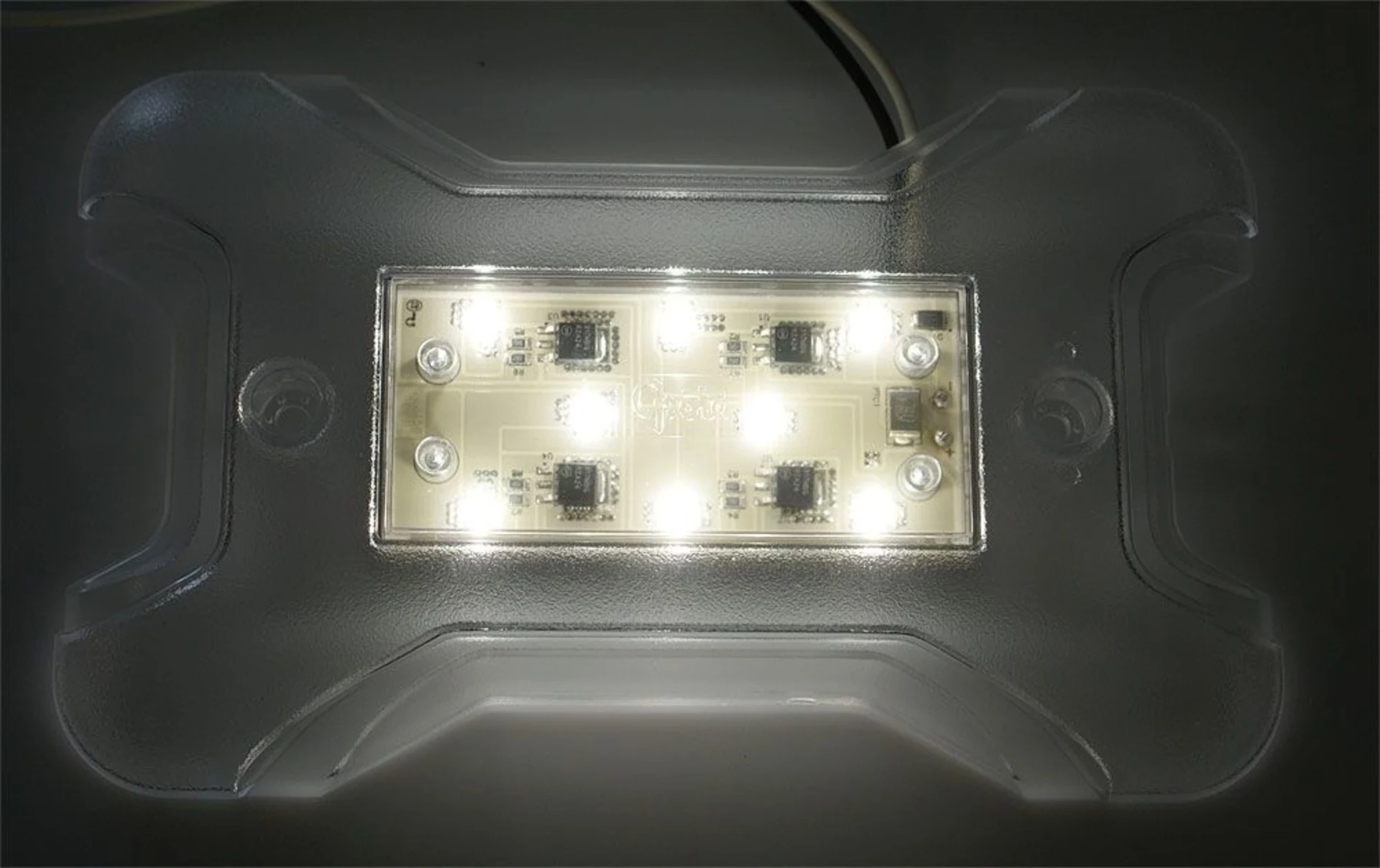 Grote X-100 - Lampe d'intérieur LED 24 V, 195 x 120 x 14 mm, 150 lumens