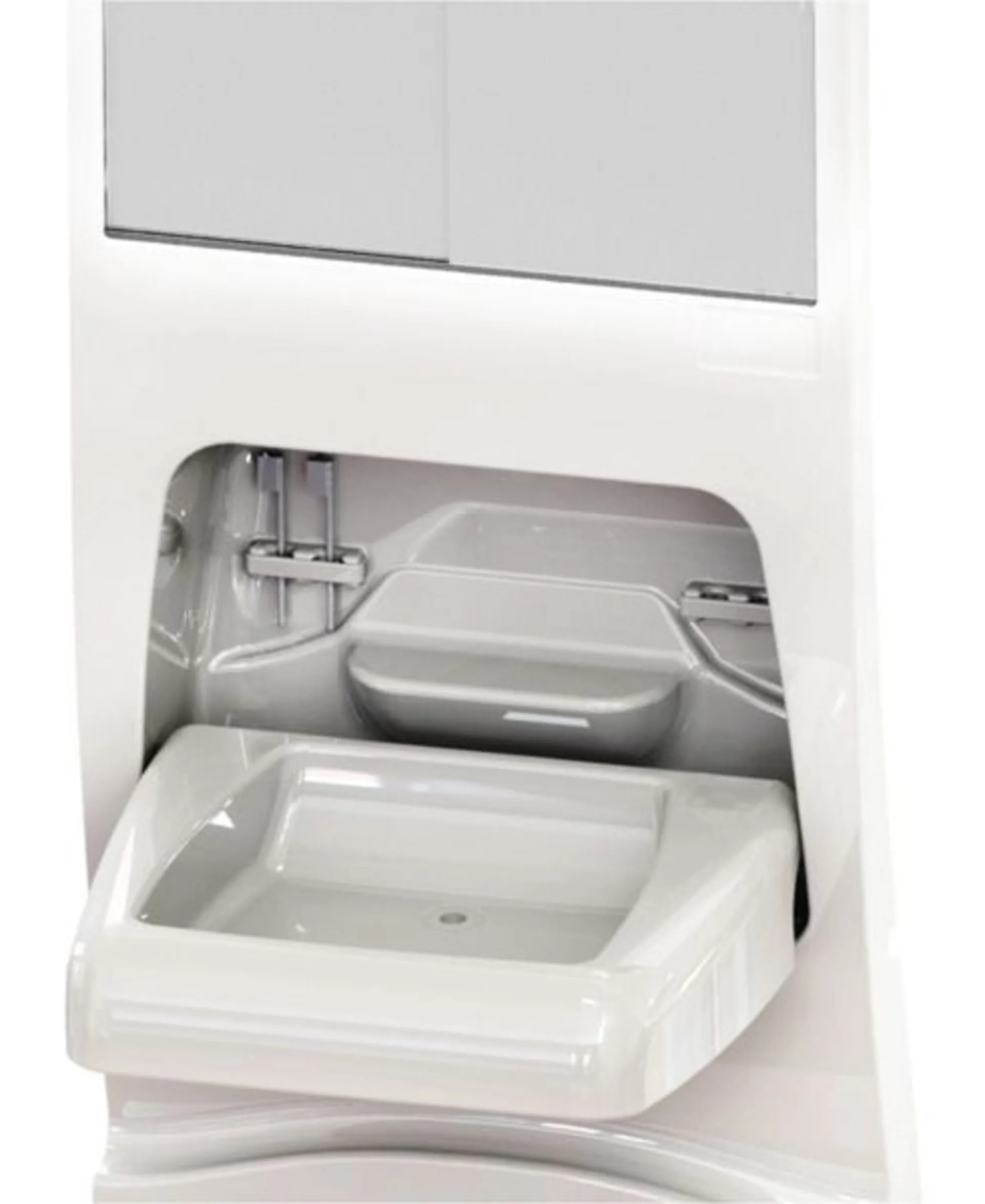 Moderne Sanitärwand 4000