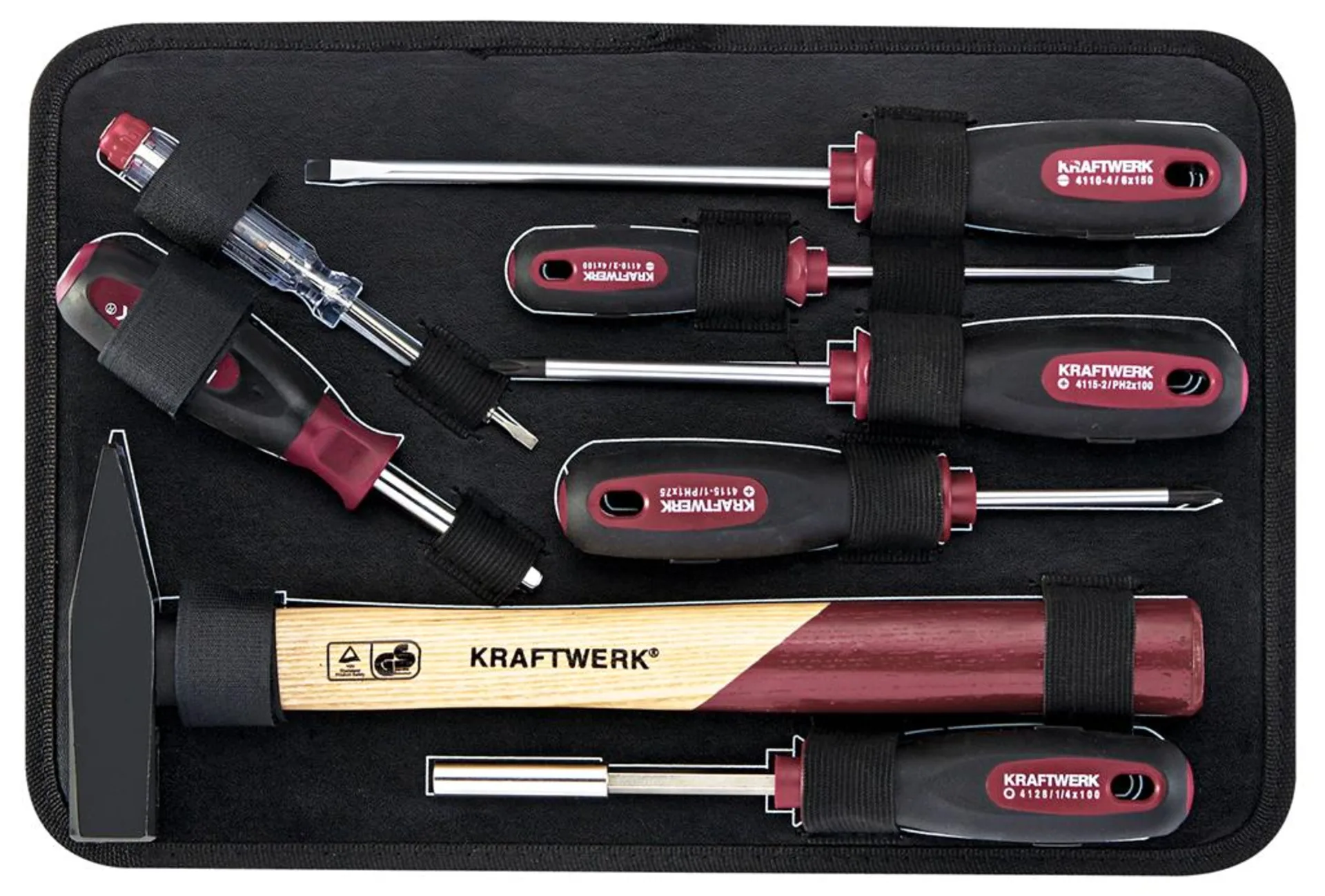 Coffre à outils professionnel en aluminium KW PB HT, 123 pcs.