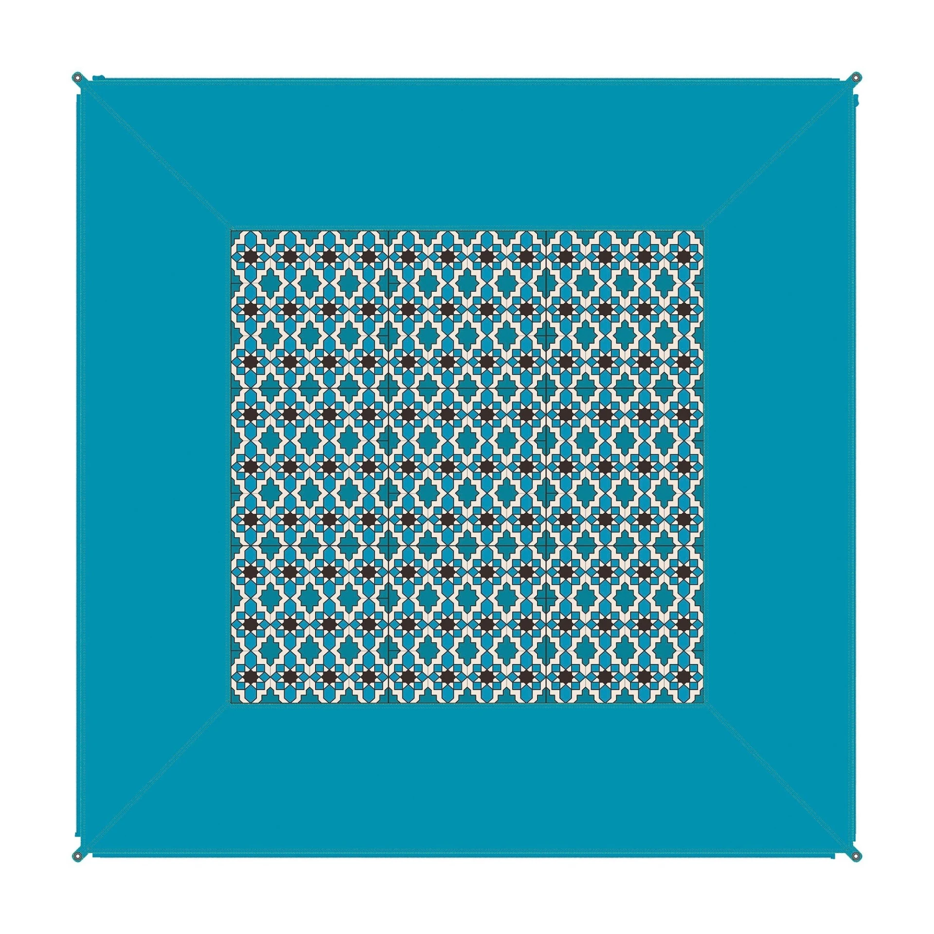 Bent Zip-Carpet Tapis à relier 250 x 250 cm
