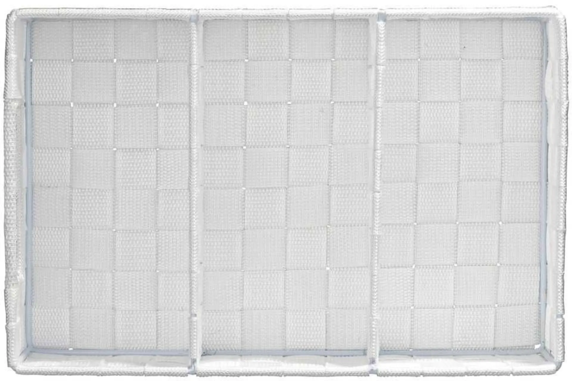 Panier de rangement Wenko Adria avec poignée, 3 compartiments, blanc Panier de rangement Wenko Adria avec poignée, 3 compartiments, blanc