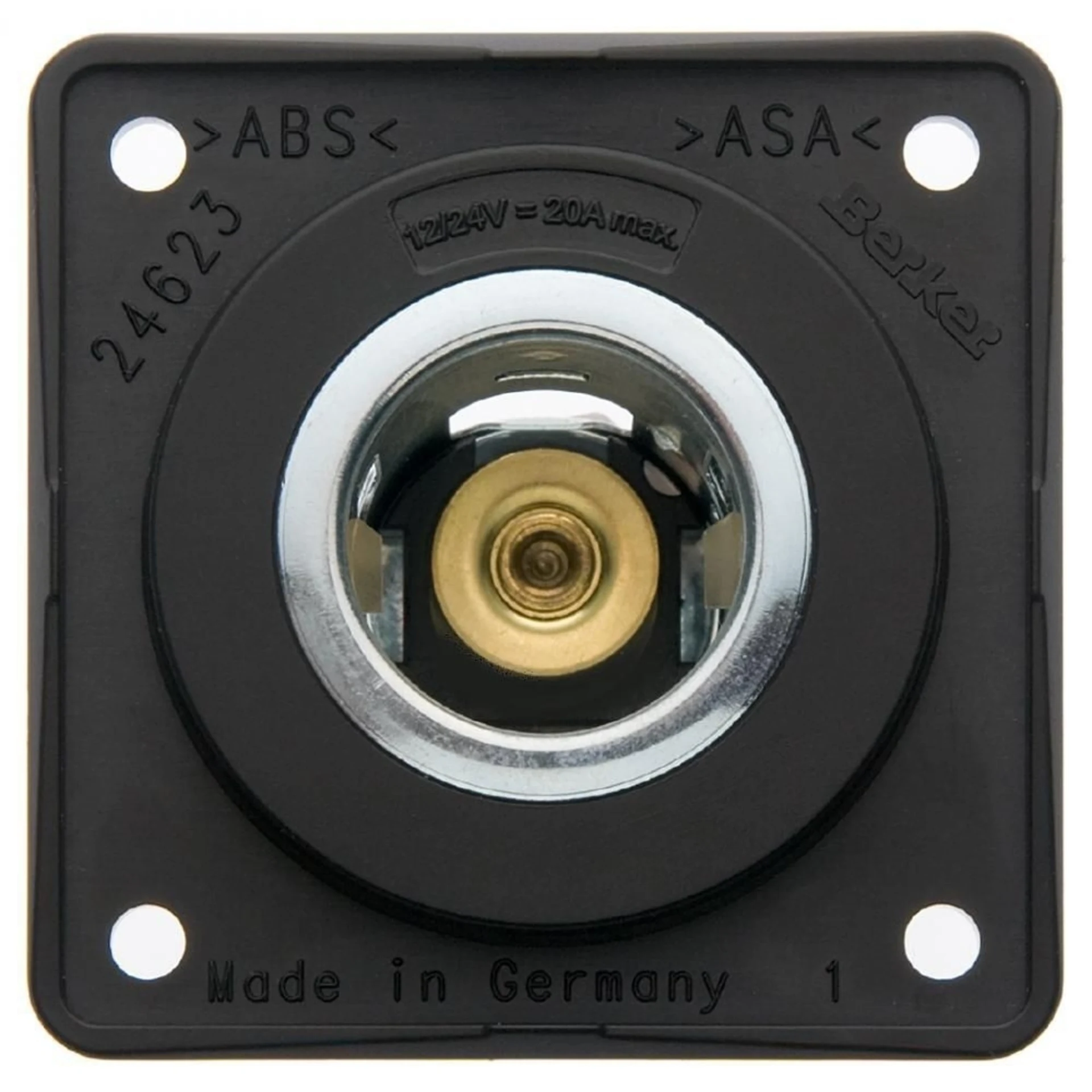 Beker Power Steckdose 12 V mit Flachsteckeranschluss anthrazit