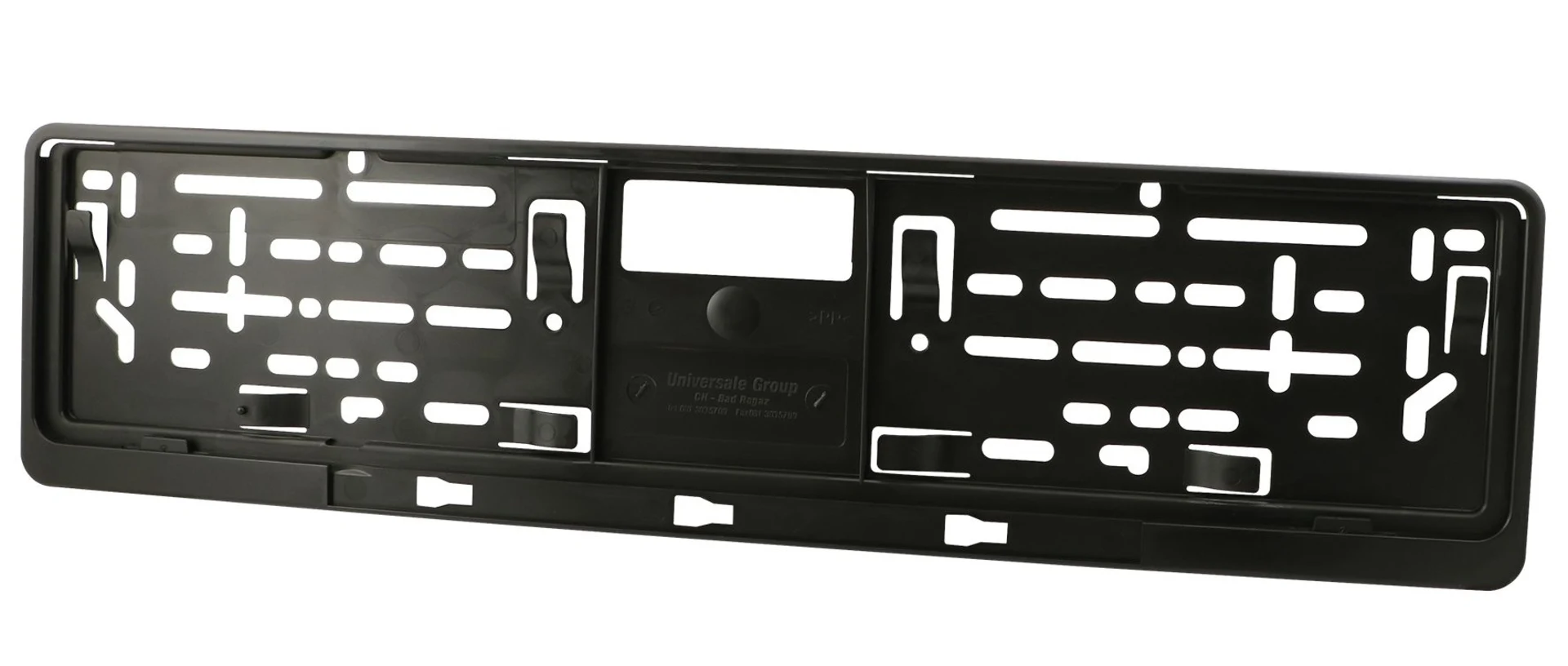 Support de plaque d'immatriculation interchangeable noir arrière