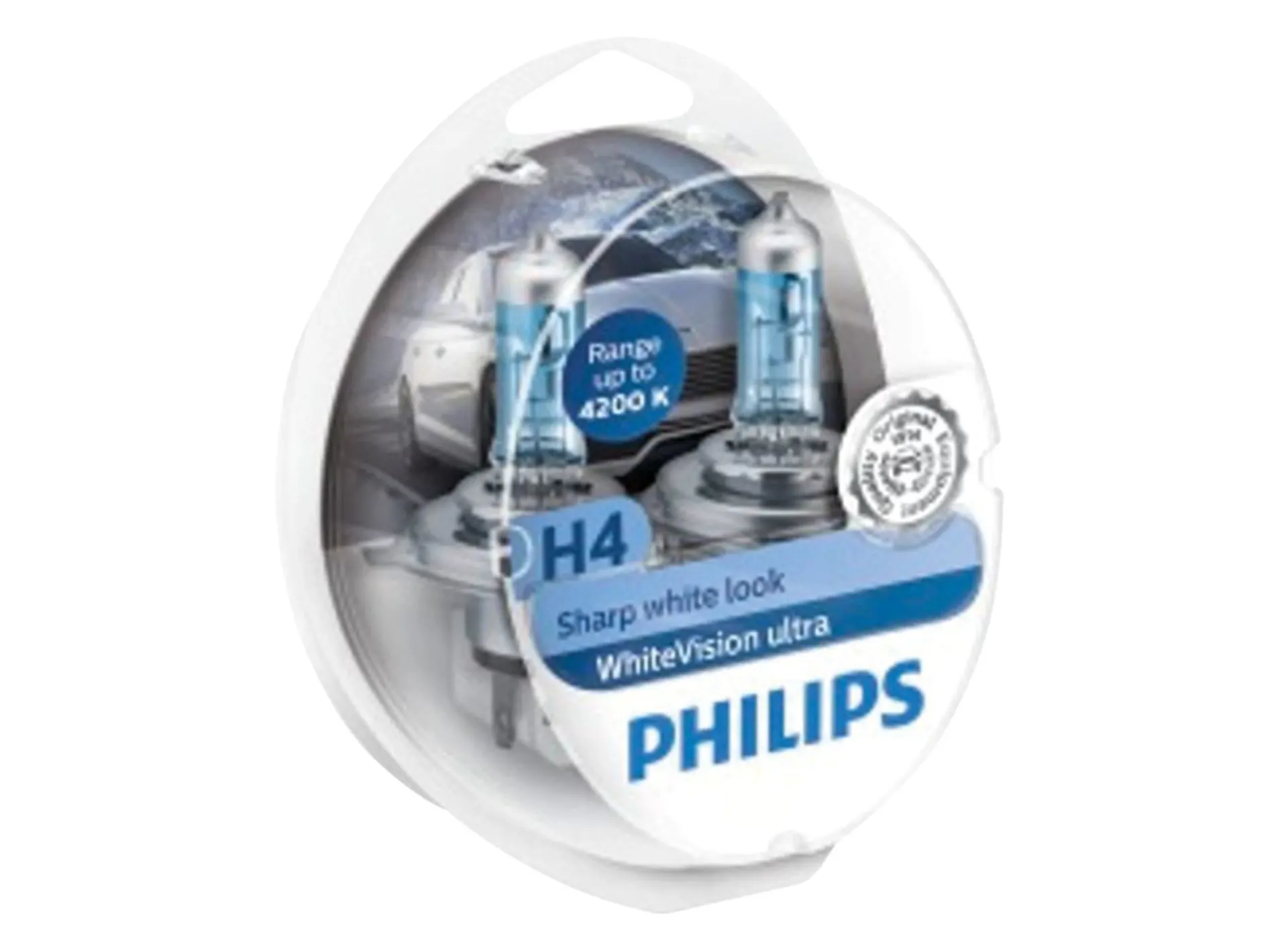 2 x Philips Glühlampe H4 12 V 60 / 55 W+W5 W 12 V 60 / 55 W *WhiteVision ultra