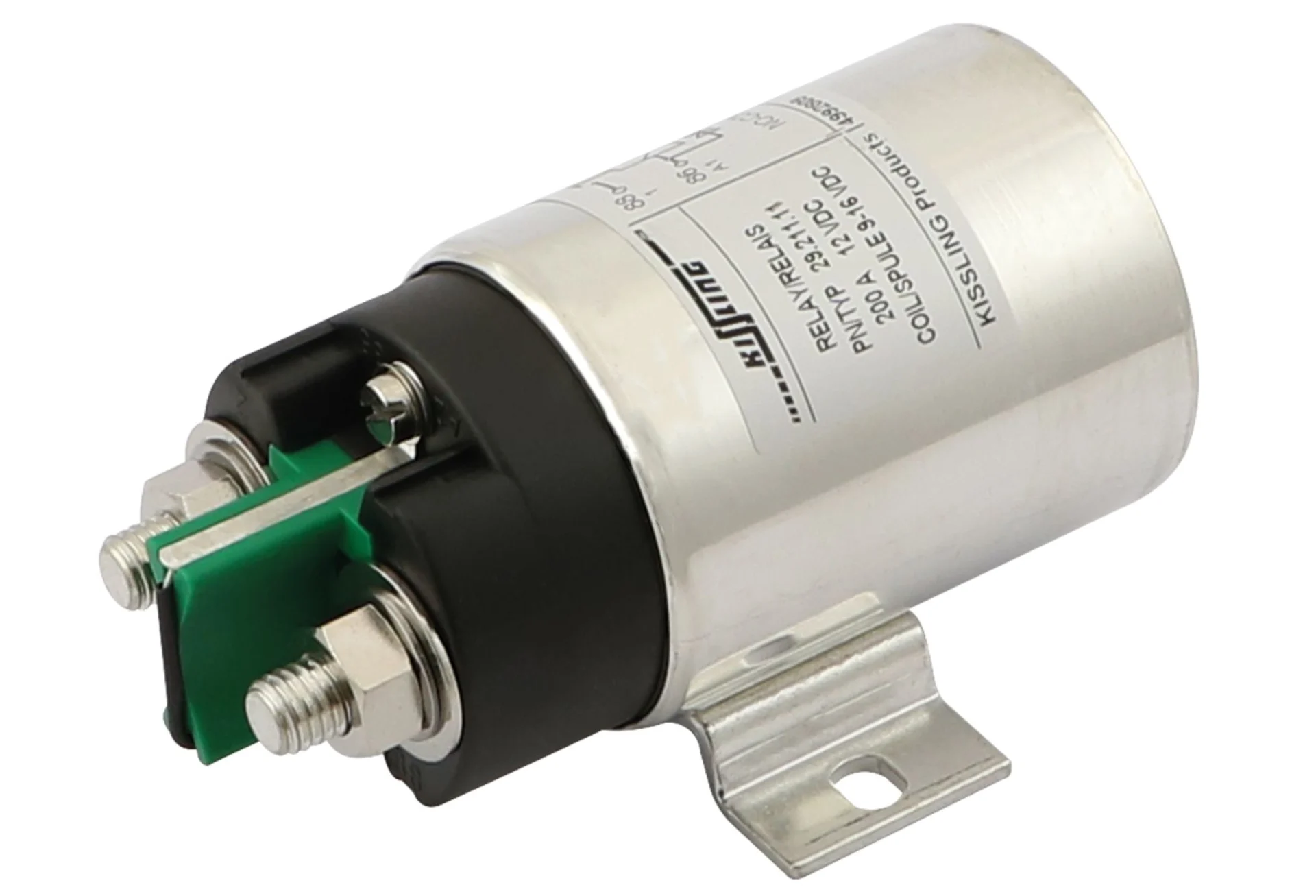 Kissling - Hochleistungsrelais 12 V 200 A Wasserdicht, versilberte Kontakte, Suppressor-Diode