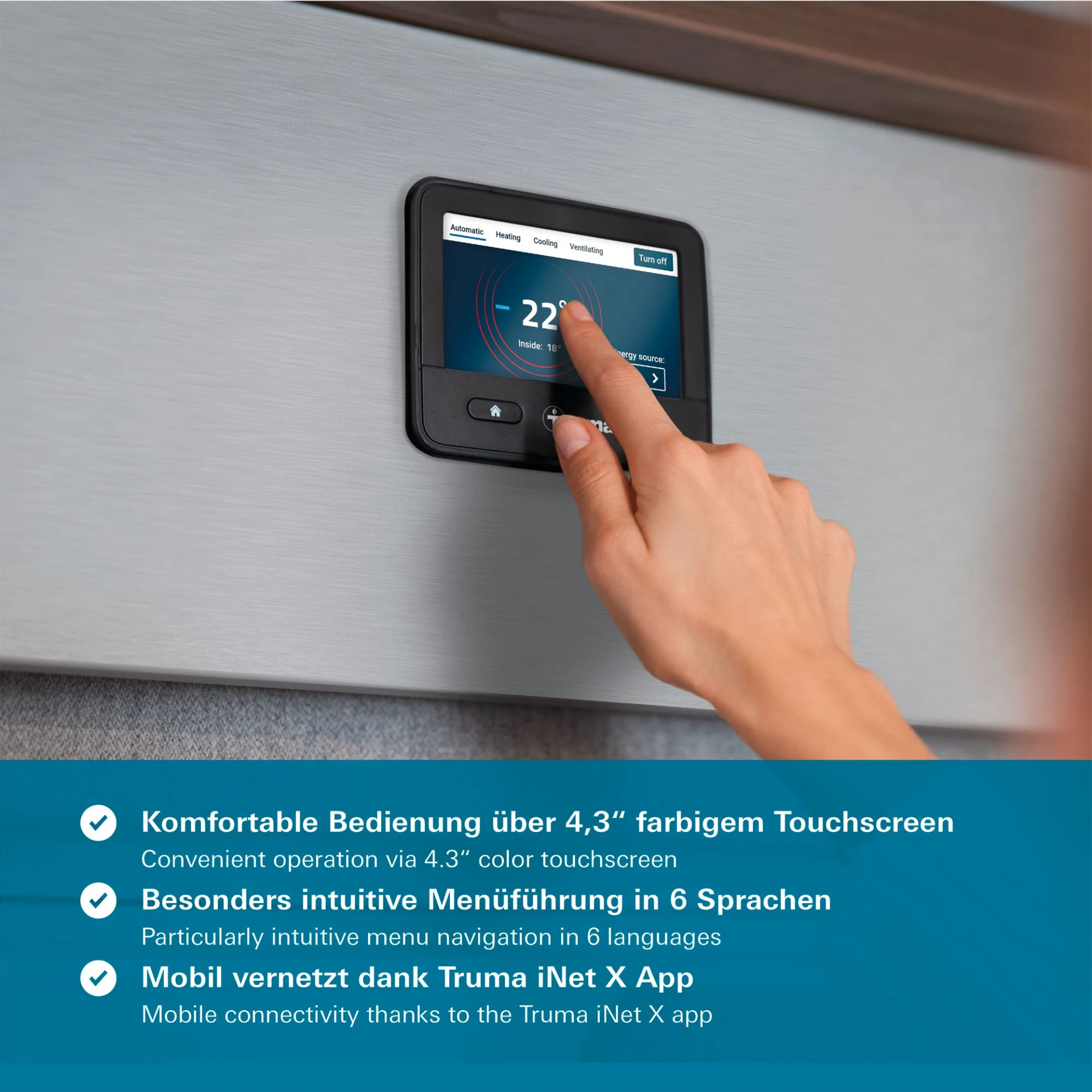 Truma iNet X Panel zentrale Bedieneinheit Nachrüstsatz für Fernsteuereinheit