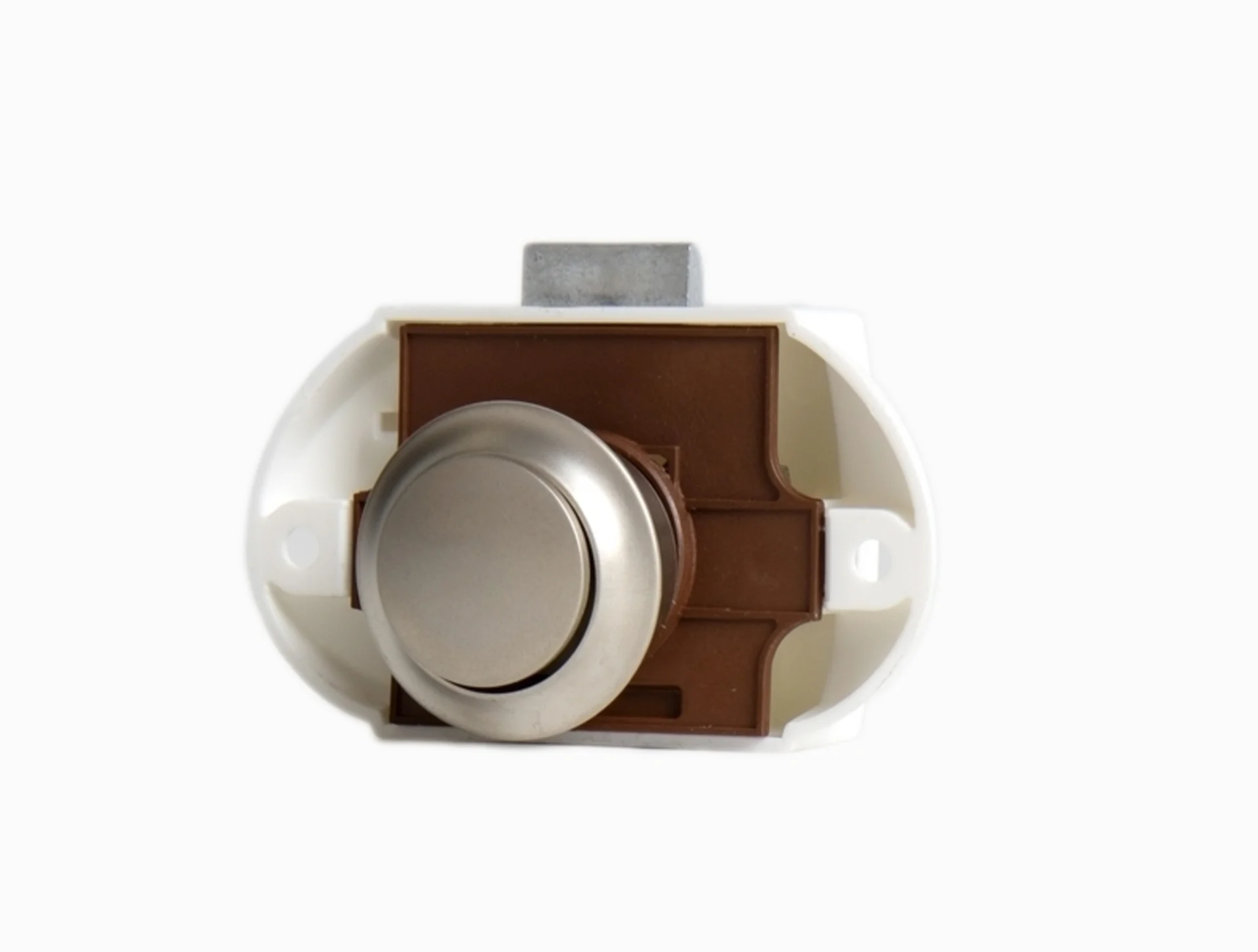 Nickel matt Push Lock Schloss-Komplettset - 1 Karton 50 Stück